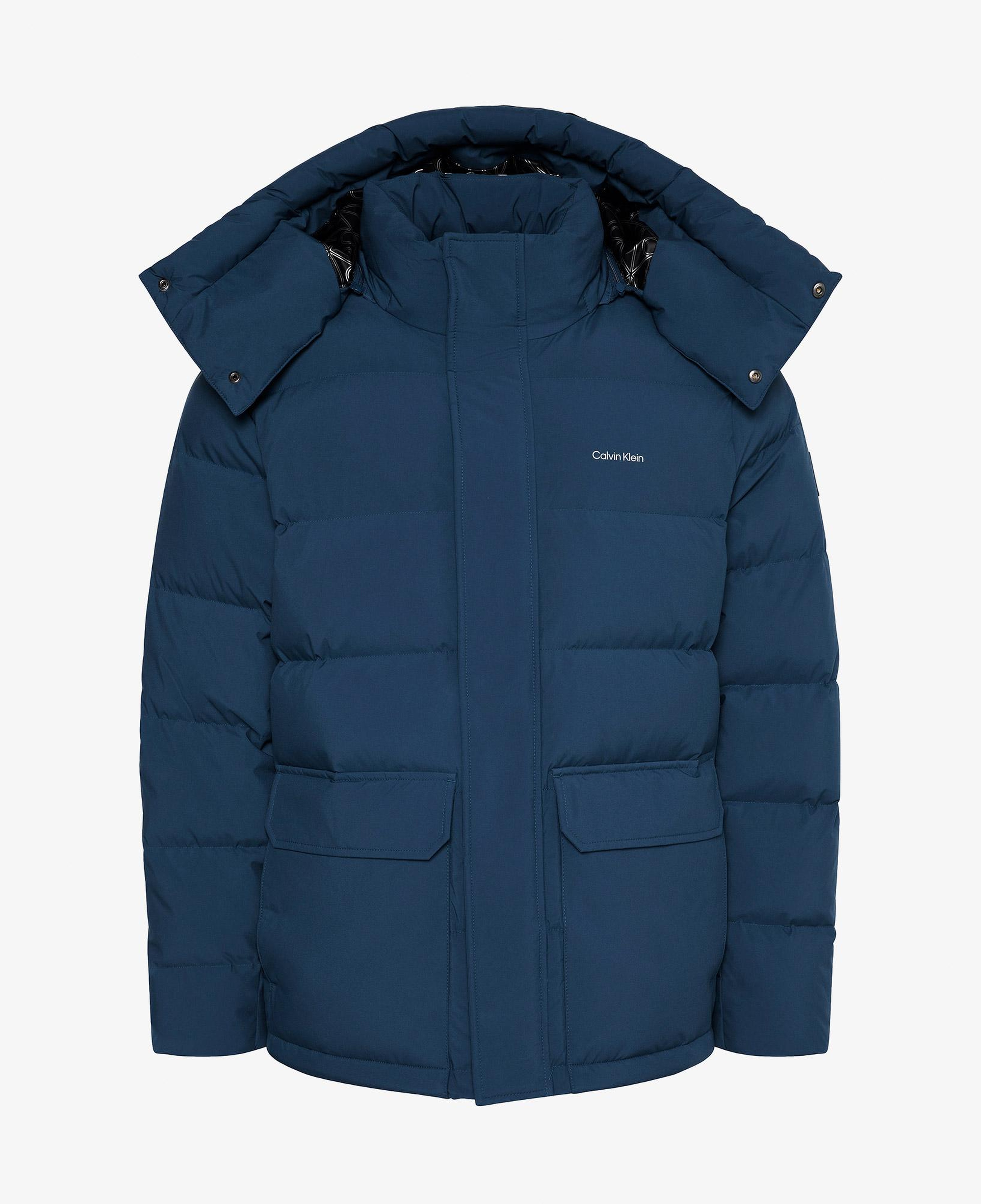 Calvin Klein Matte Down Puffer Erkek Mavi Ceket