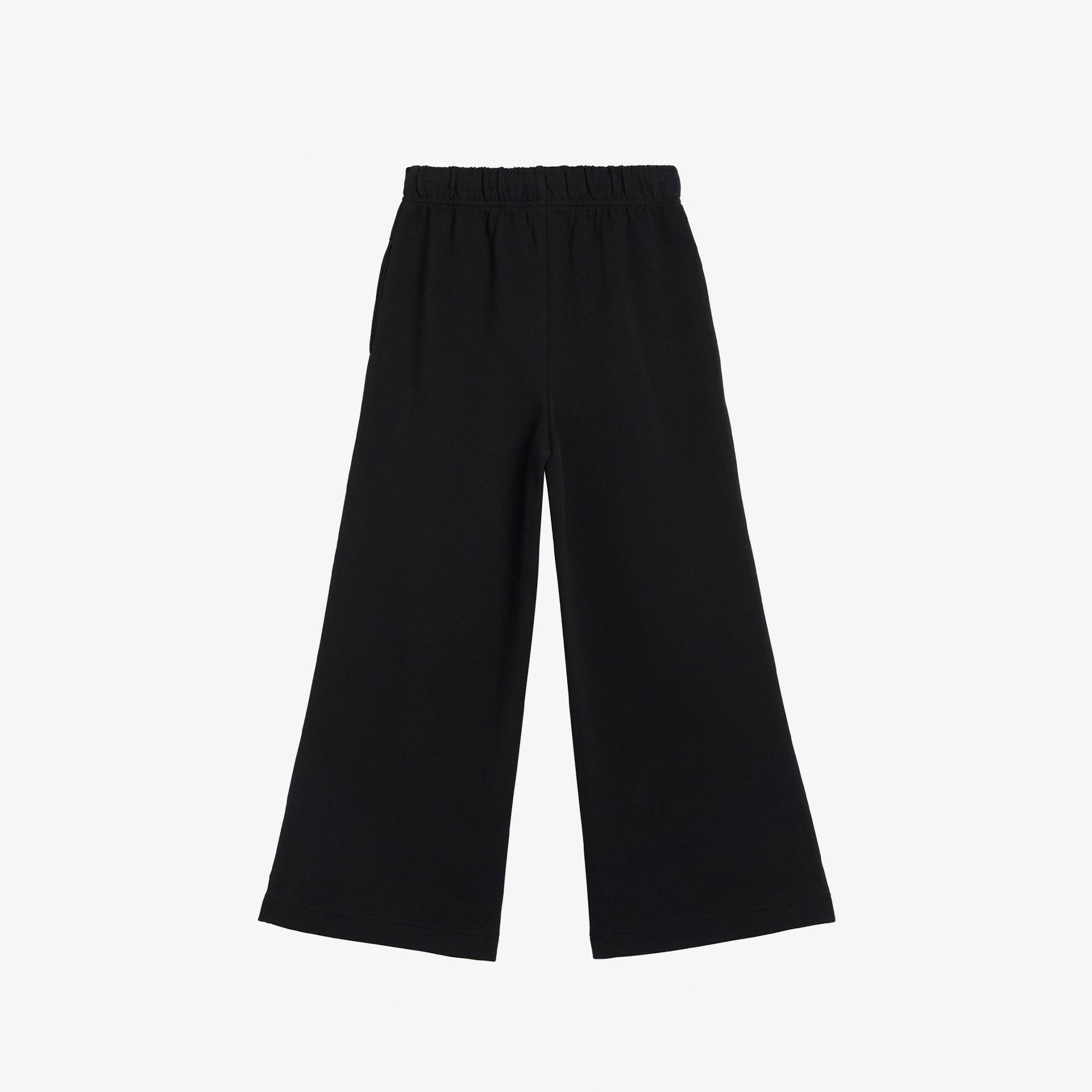 Calvin Klein Logo Wide Leg Çocuk Siyah Eşofman Altı
