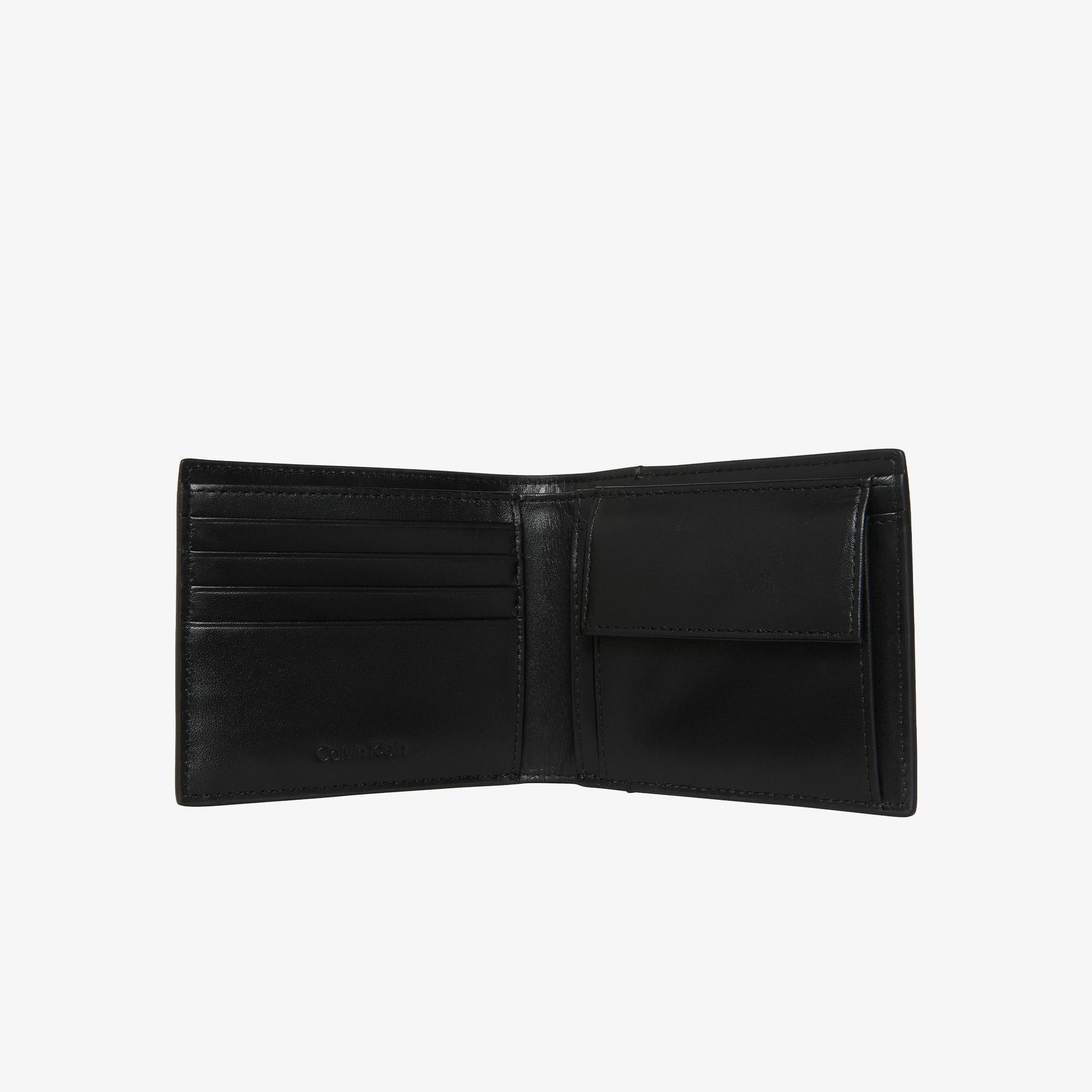Calvin Klein Refined Emblem Mix Billfold Erkek Siyah Cüzdan