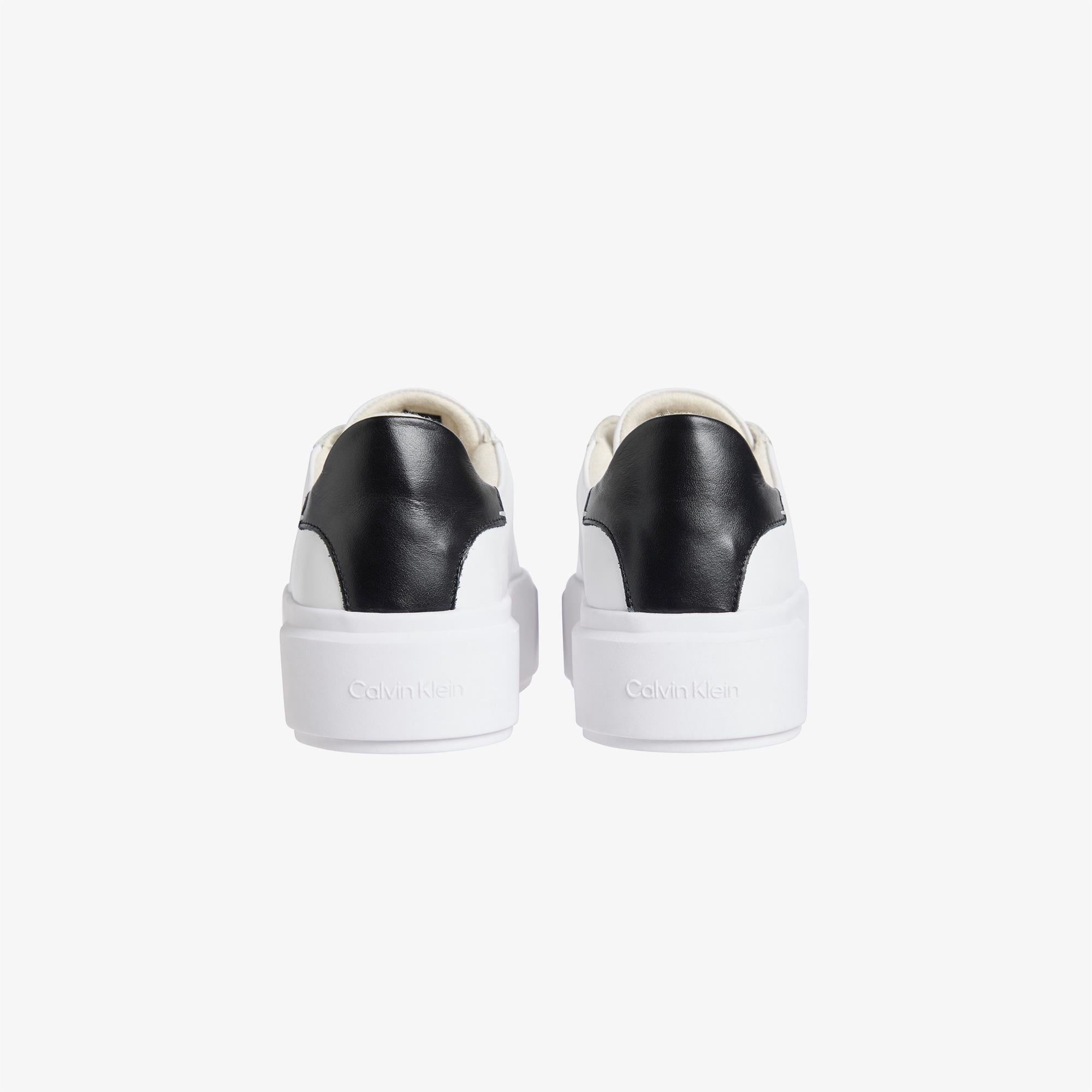 Calvin Klein Flatform Lace Up Kadın Beyaz Sneaker