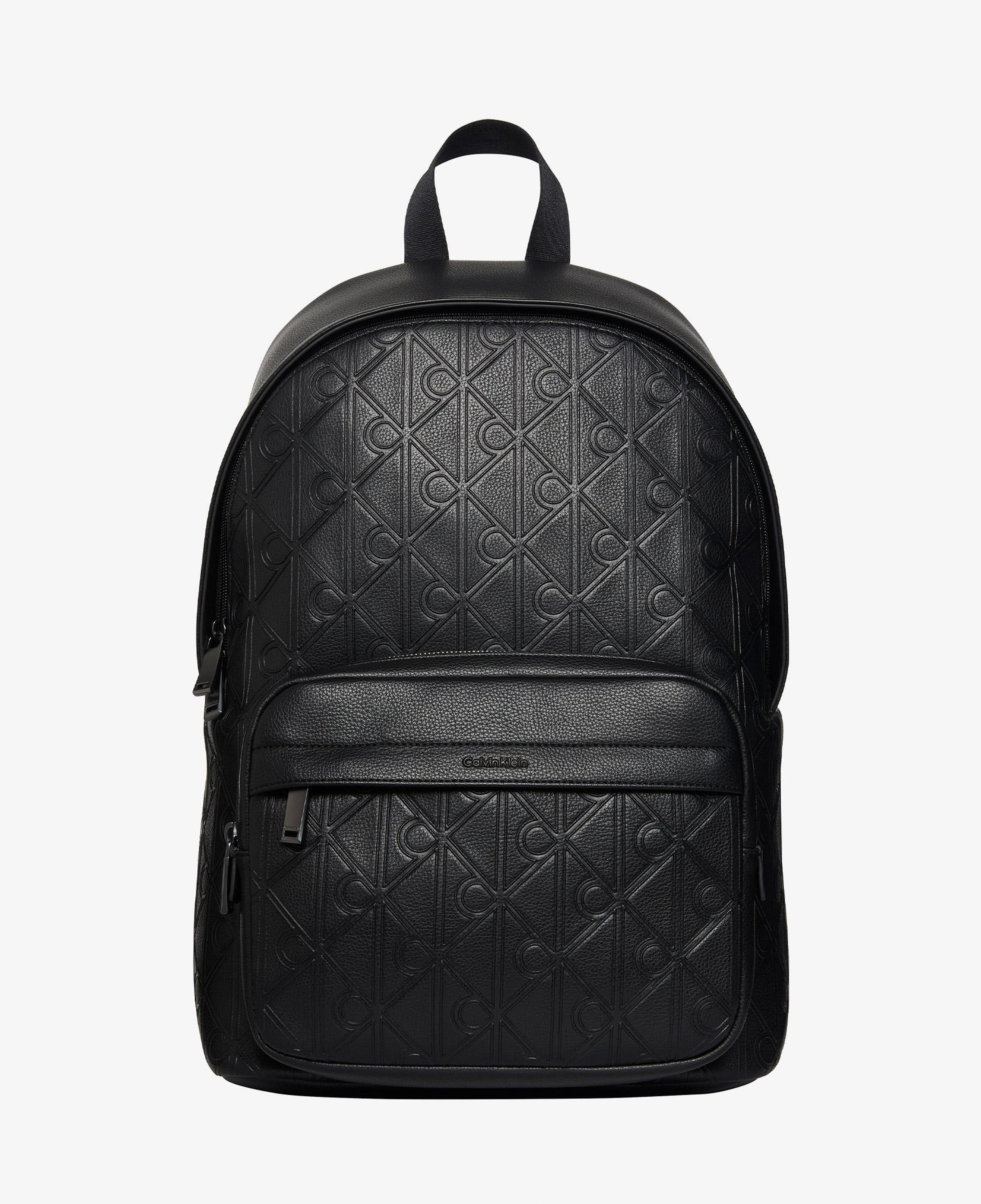Calvin Klein Emblem Deboss Round Erkek Siyah Sırt Çantası