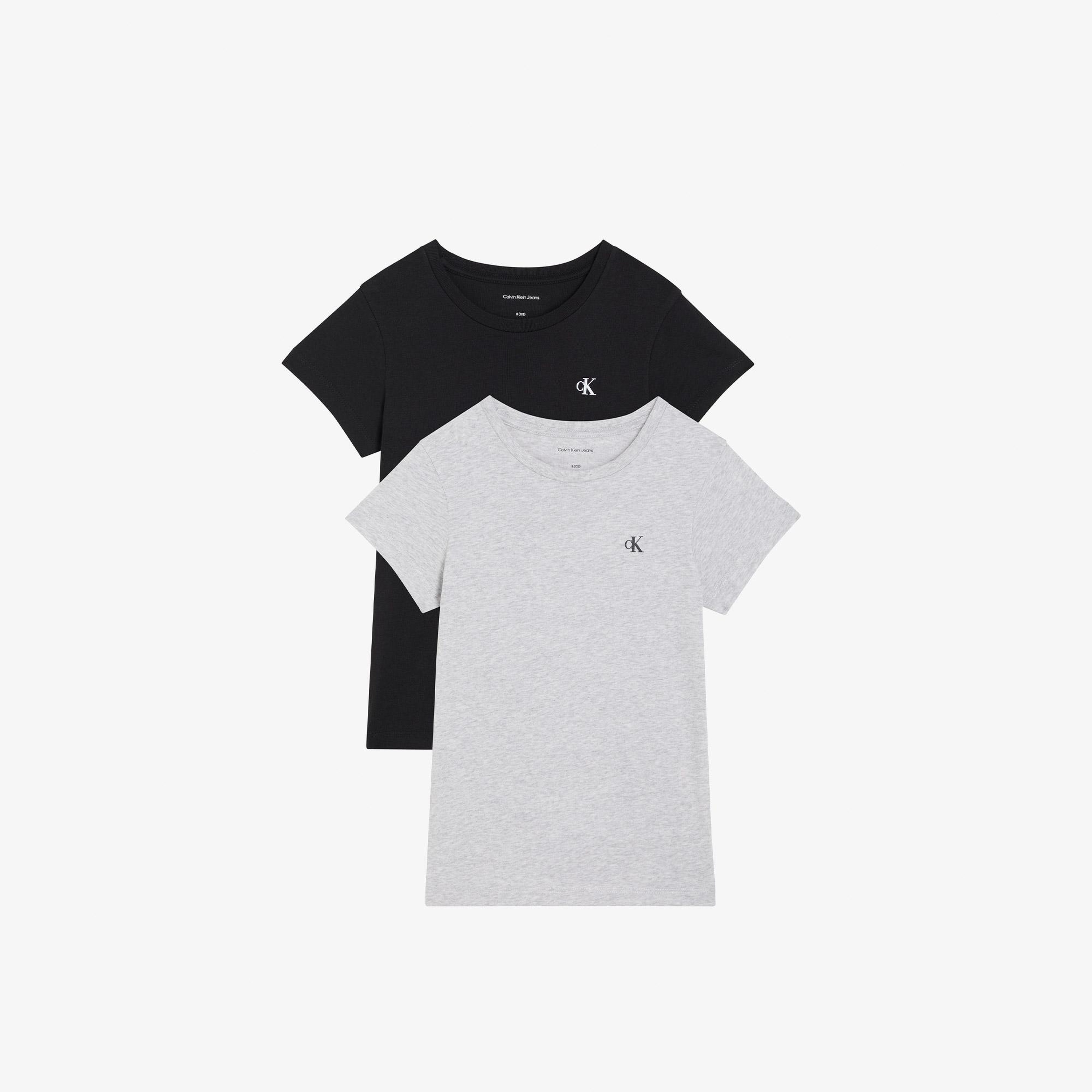 Calvin Klein 2'li Slim Çocuk Siyah T-Shirt