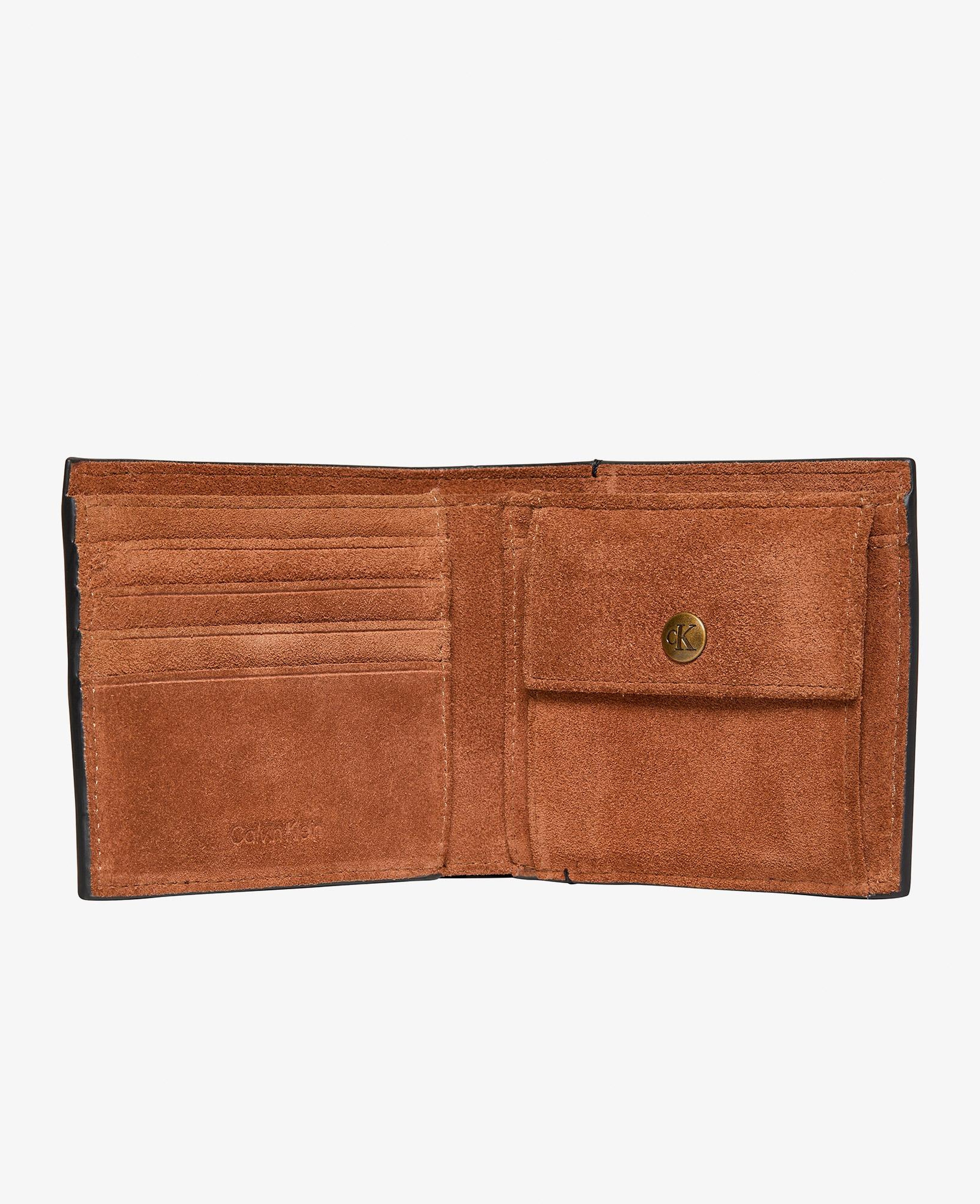 Calvin Klein Bold Suede Billfold Coin Erkek Siyah Cüzdan