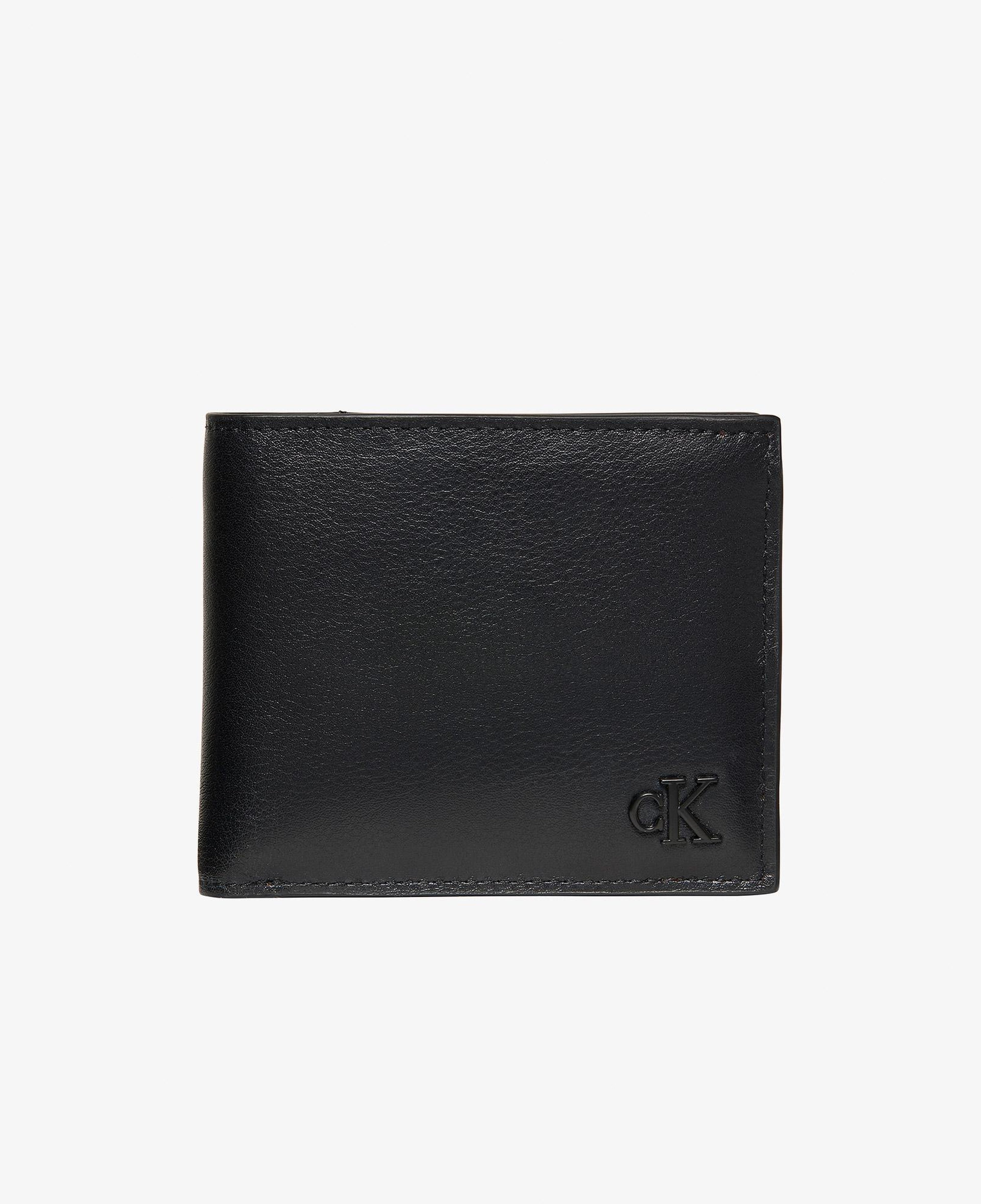 Calvin Klein Bold Suede Billfold Coin Erkek Siyah Cüzdan