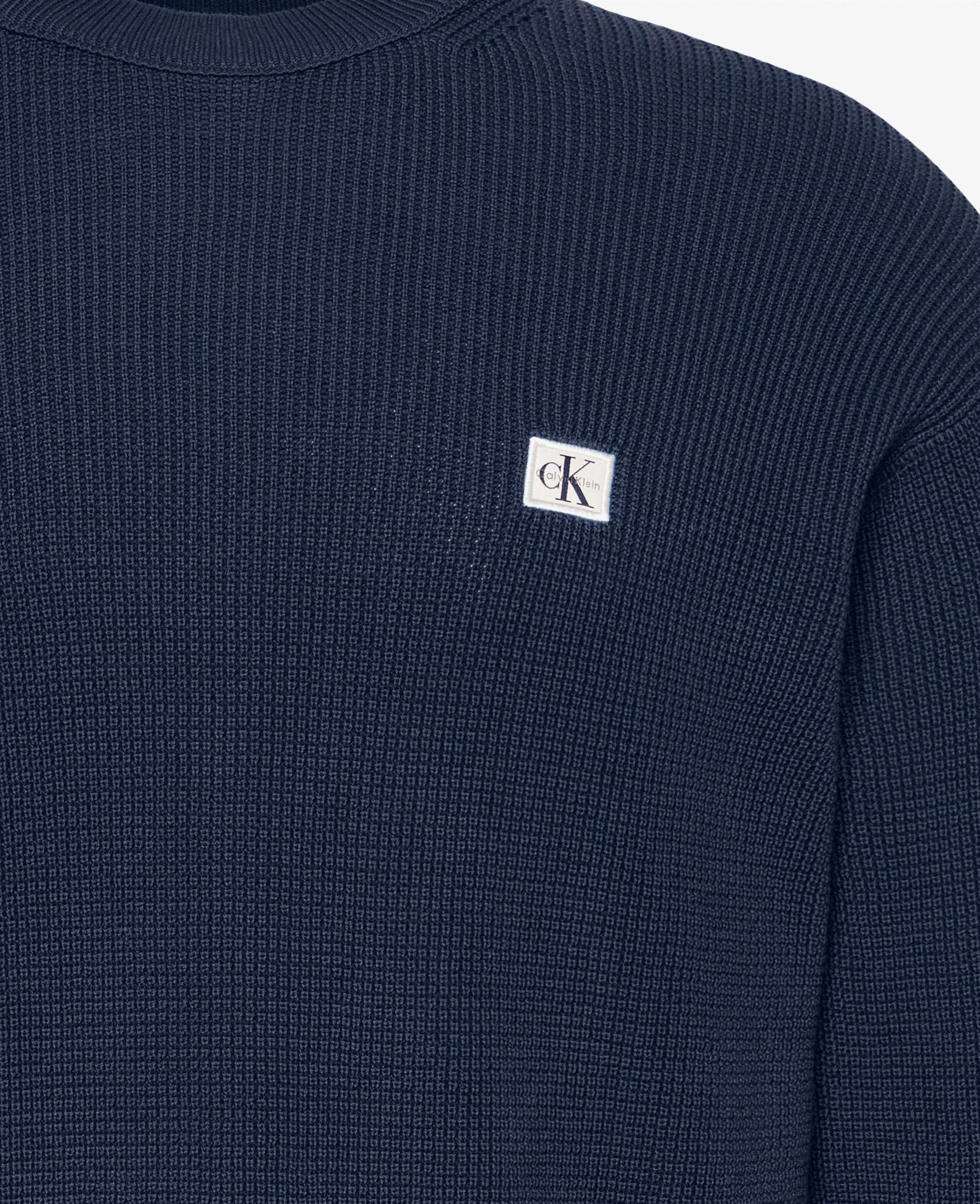Calvin Klein Classic Cotton Erkek Mavi Triko