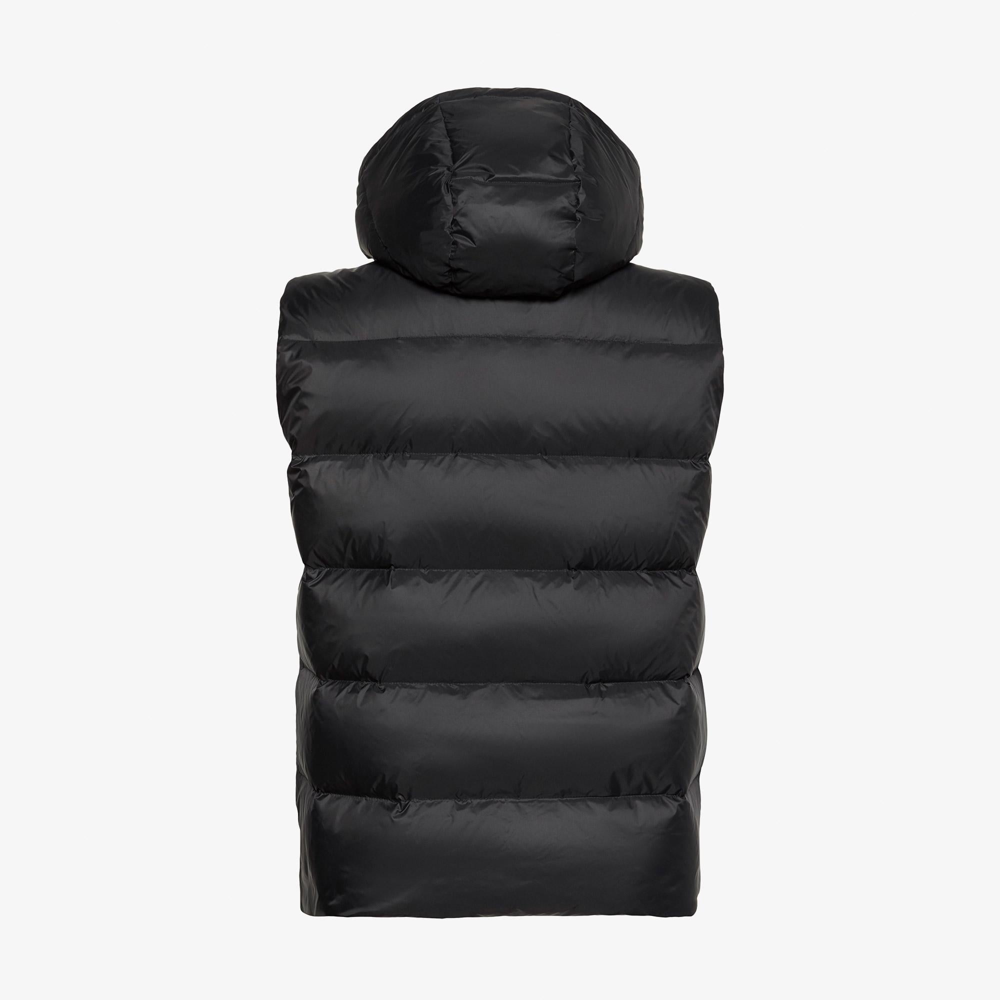 Calvin Klein Nylon Zip Off Down Puffer Erkek Siyah Yelek