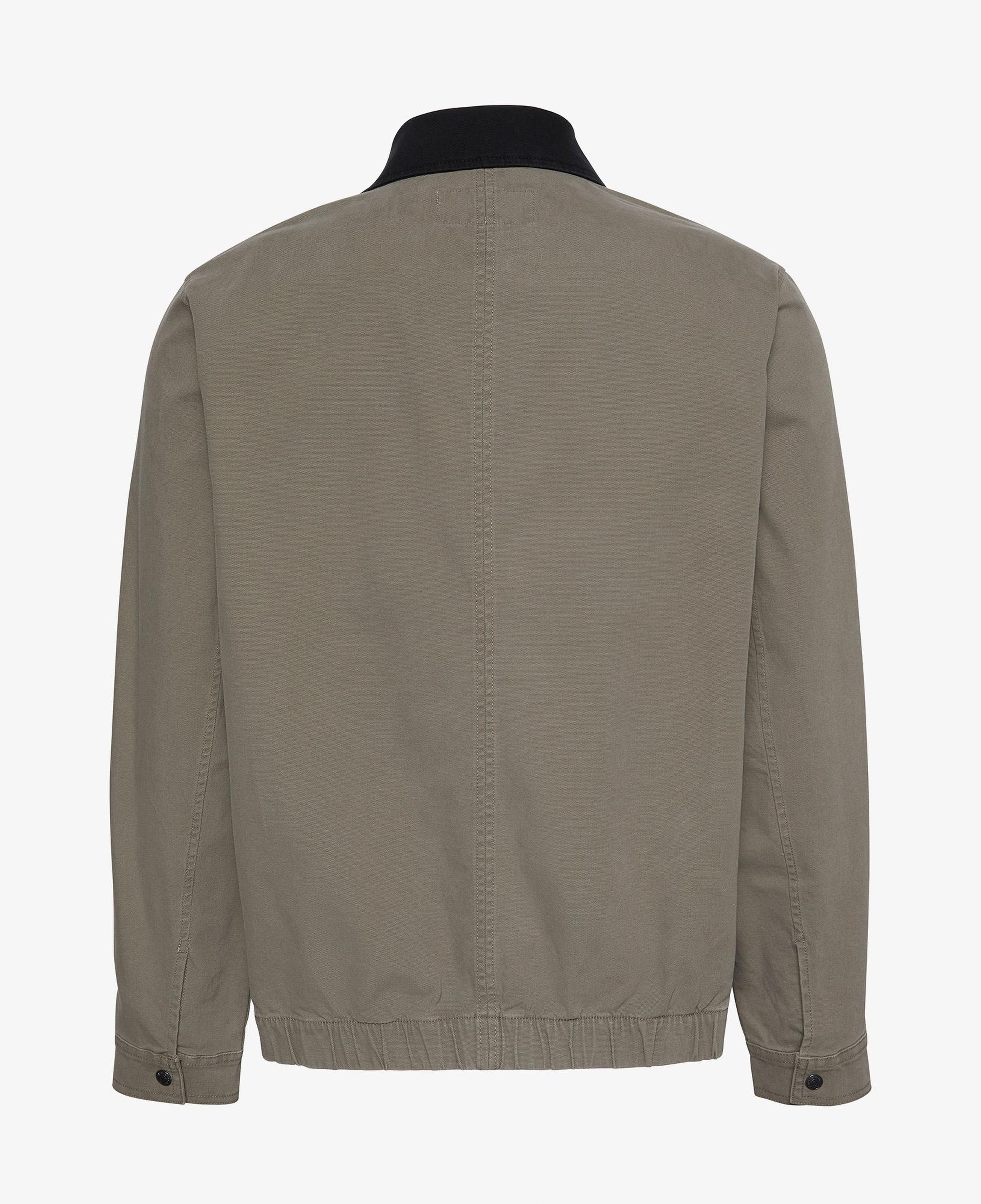 Calvin Klein Matty Canvas Contrast Collar Erkek Gri Ceket