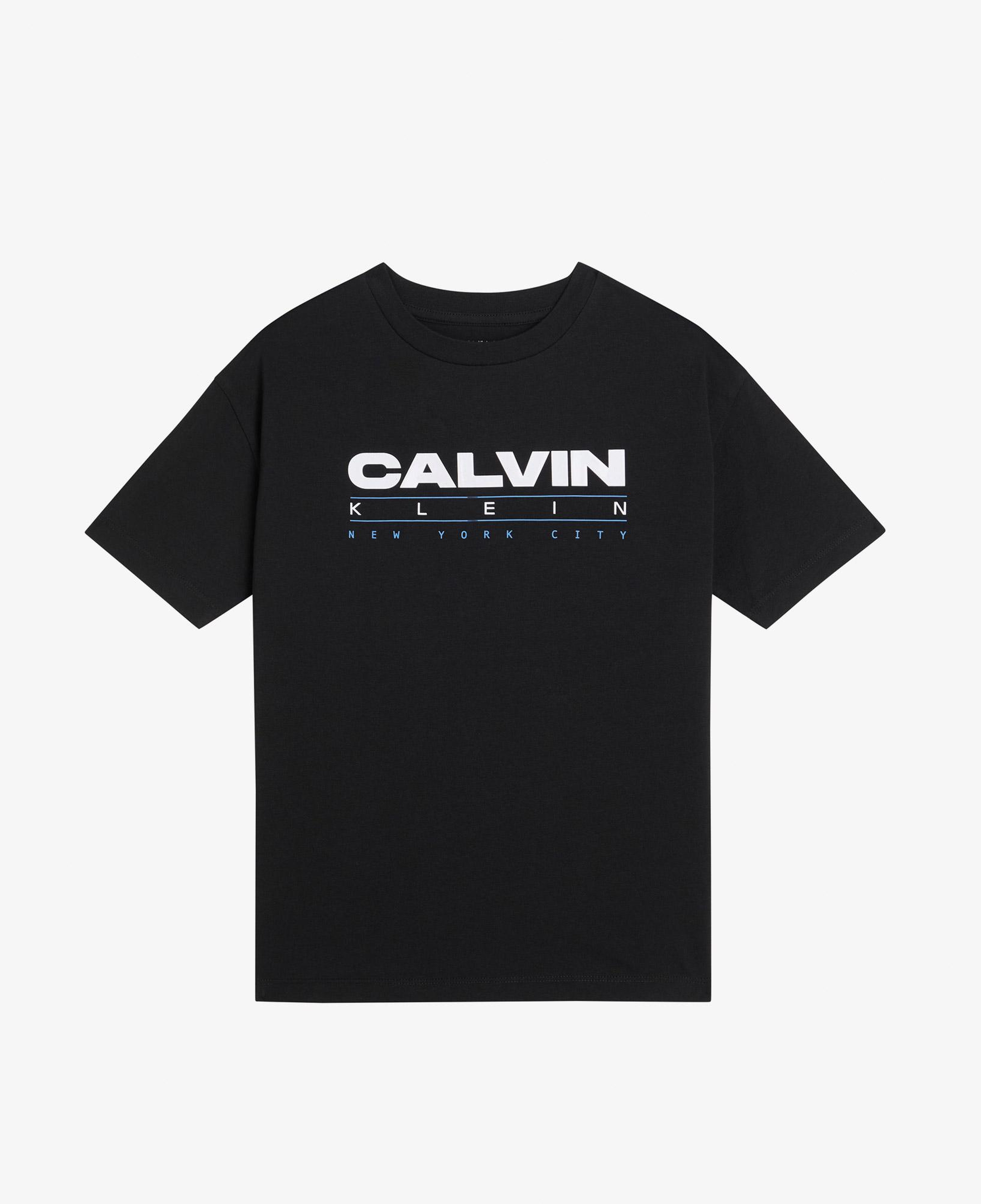 Calvin Klein Print Çocuk Siyah T-Shirt