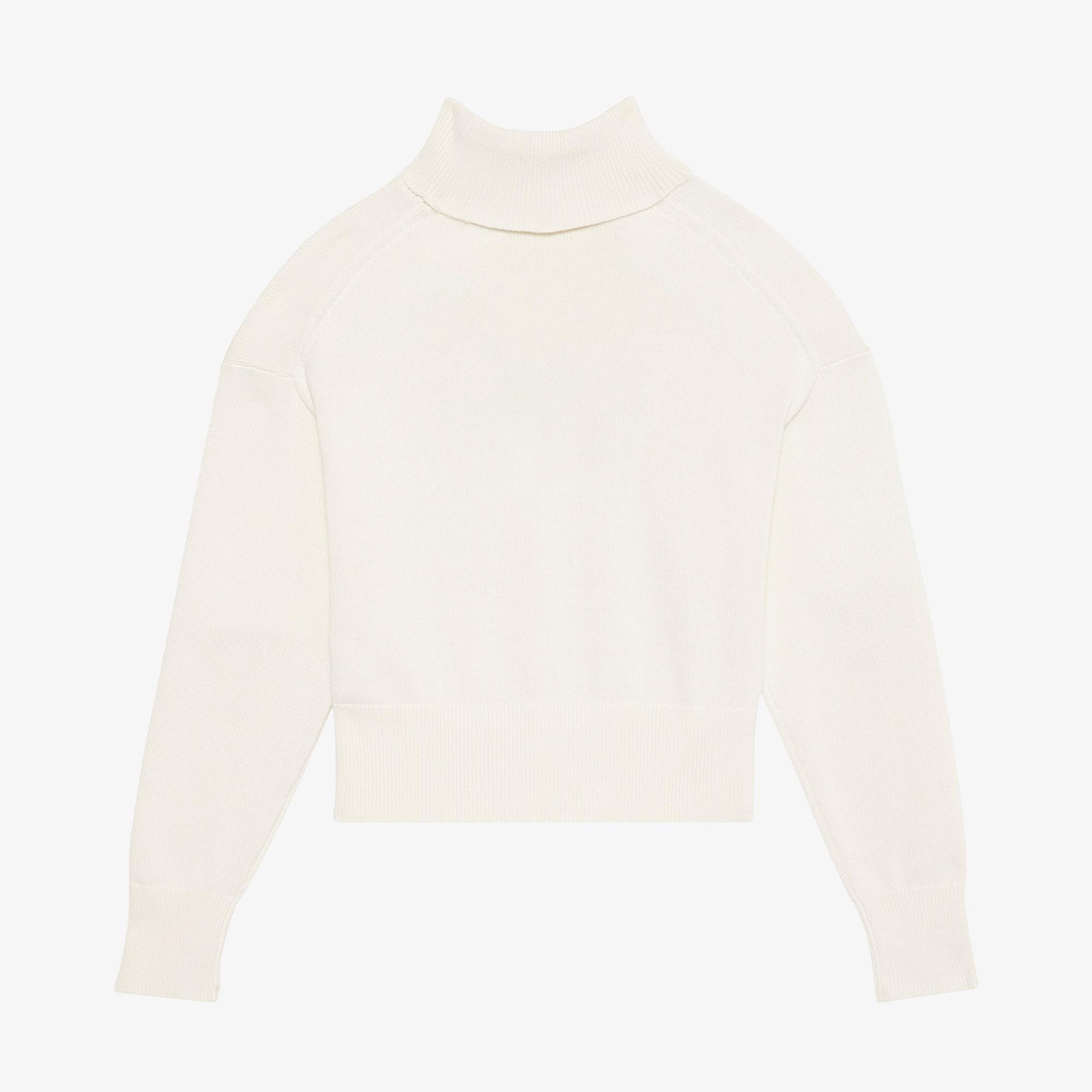 Calvin Klein Logo Pullover Kadın Beyaz Triko