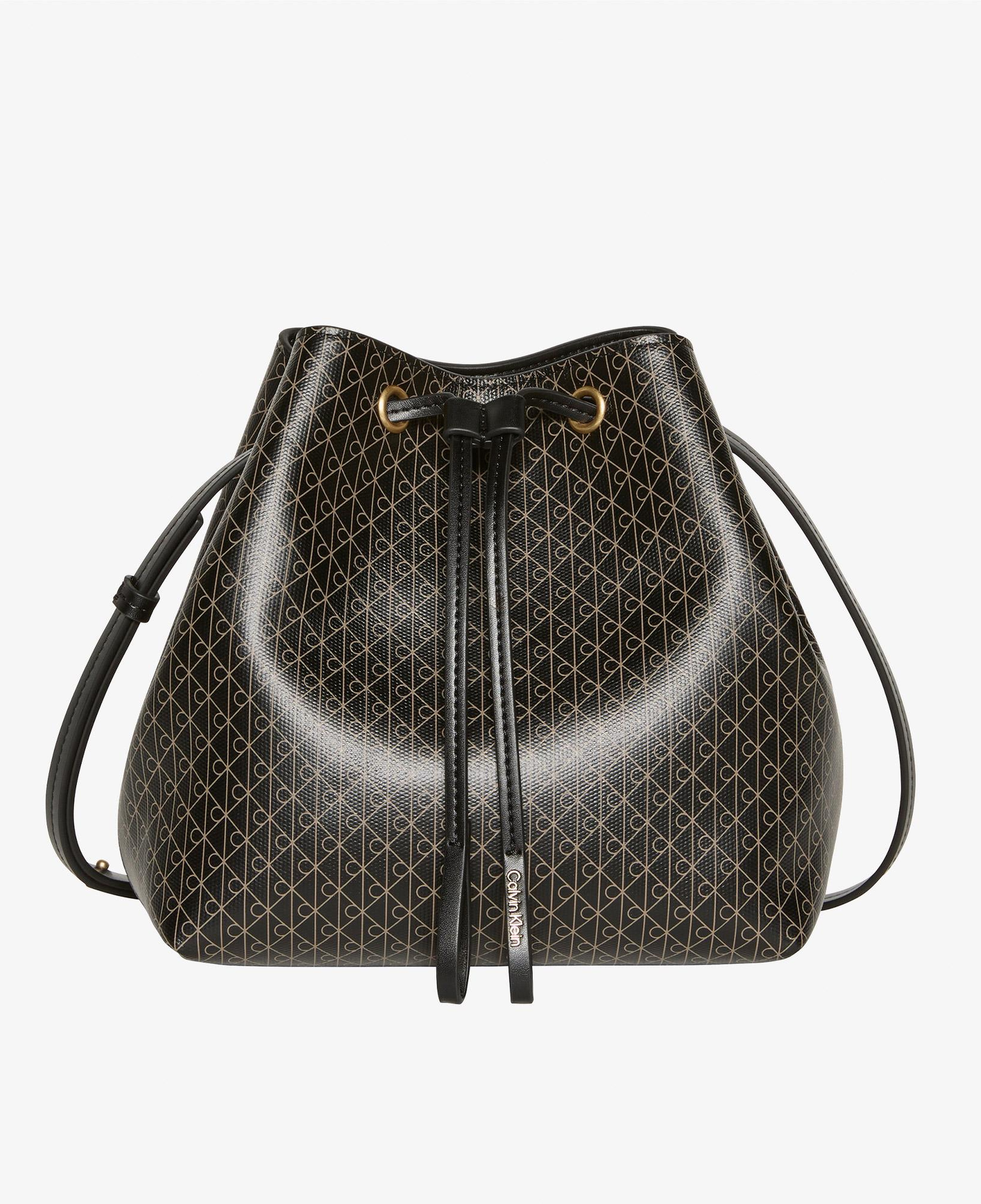 Calvin Klein Emblem Drawstring Bucket Kadın Siyah El Çantası