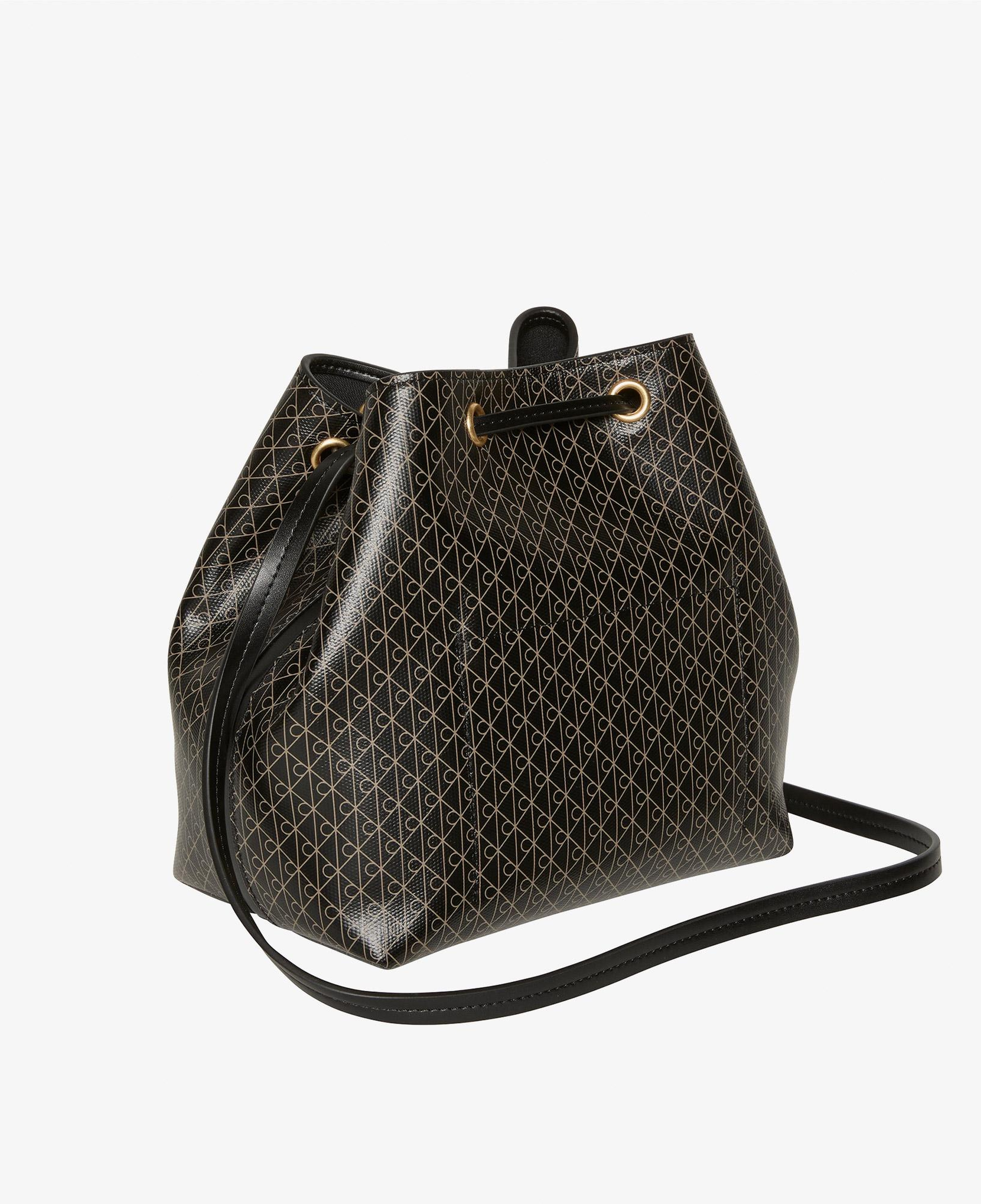 Calvin Klein Emblem Drawstring Bucket Kadın Siyah El Çantası