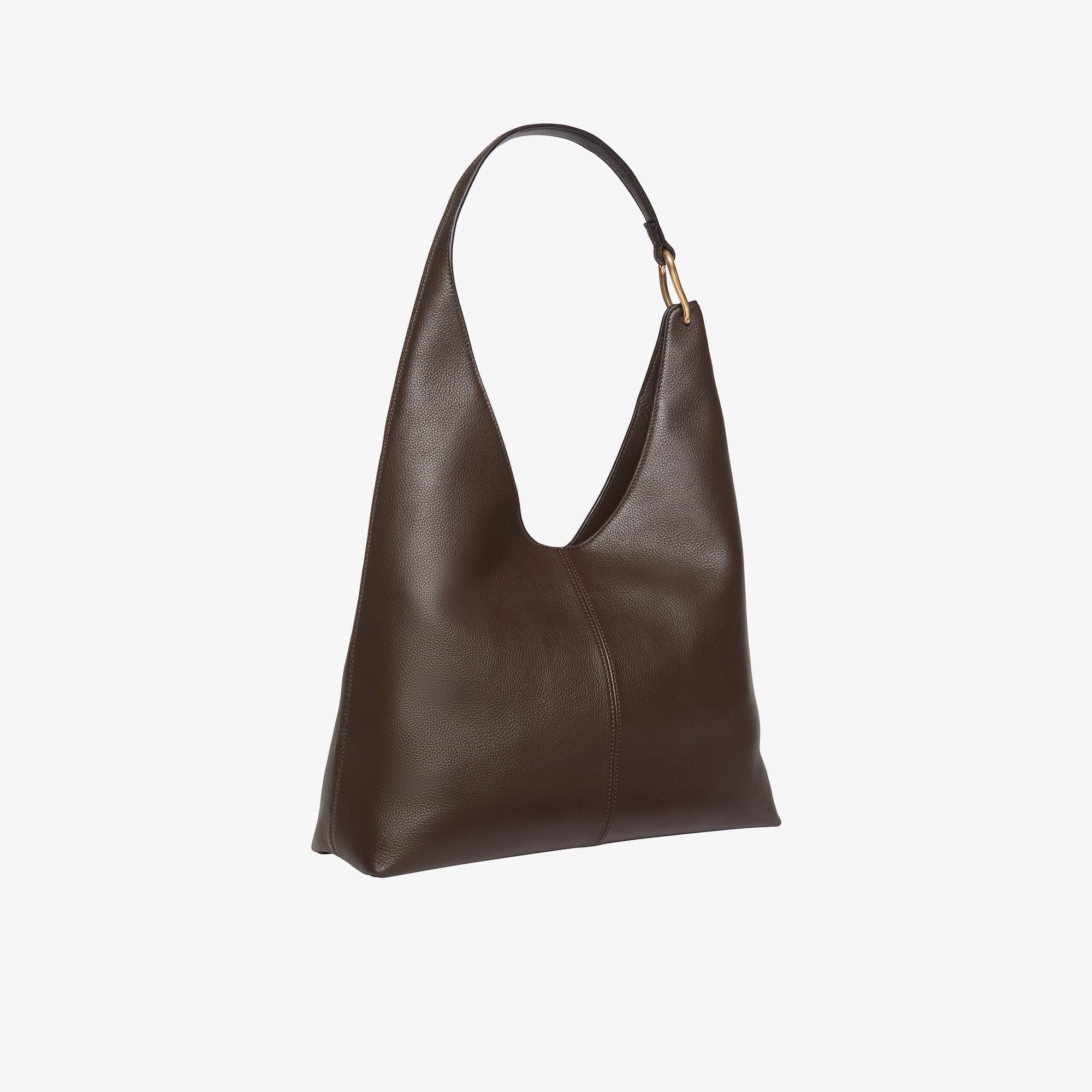 Calvin Klein Slouchy Leather Kadın Kahverengi Omuz Çantası