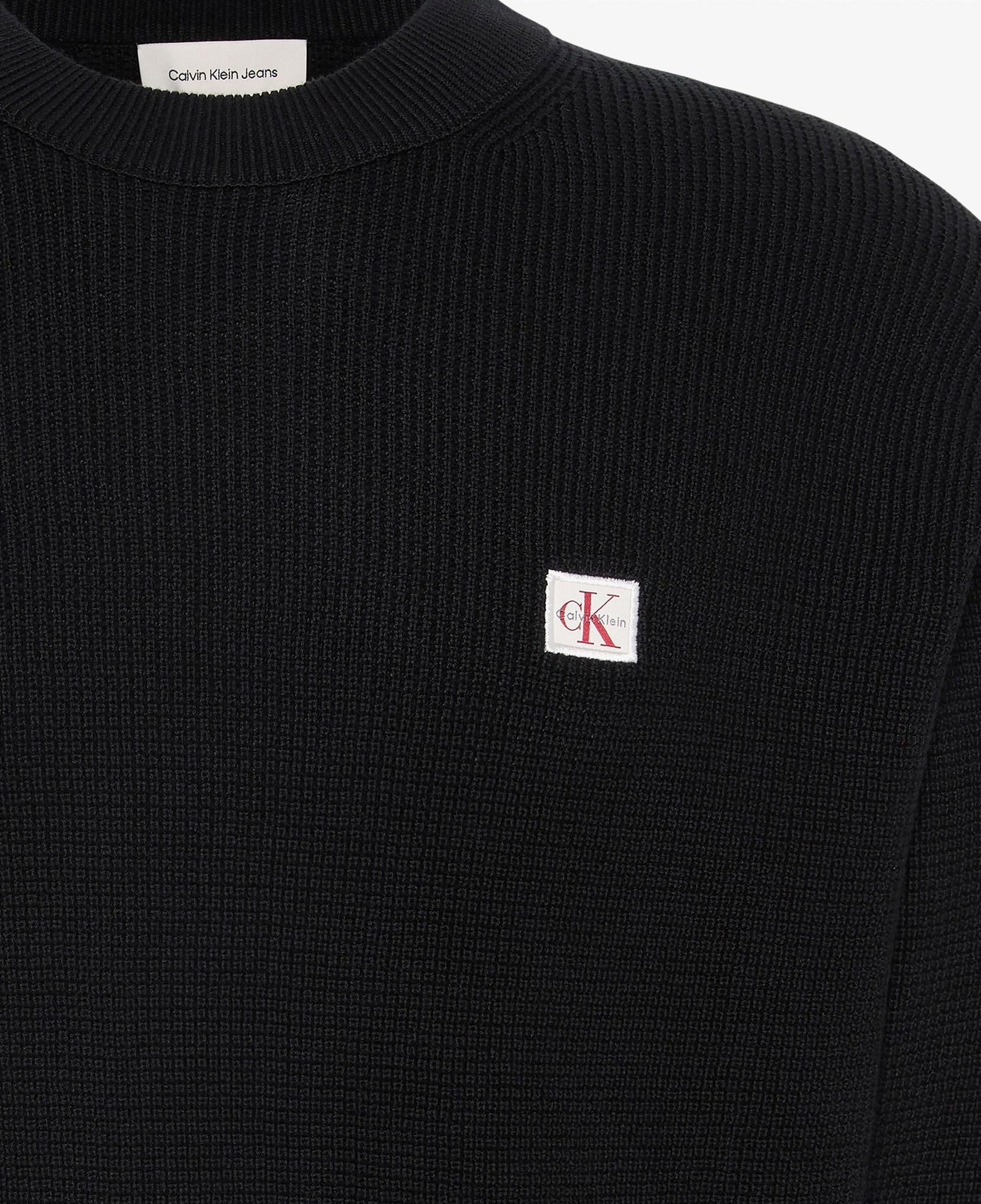 Calvin Klein Classic Cotton Erkek Siyah Triko
