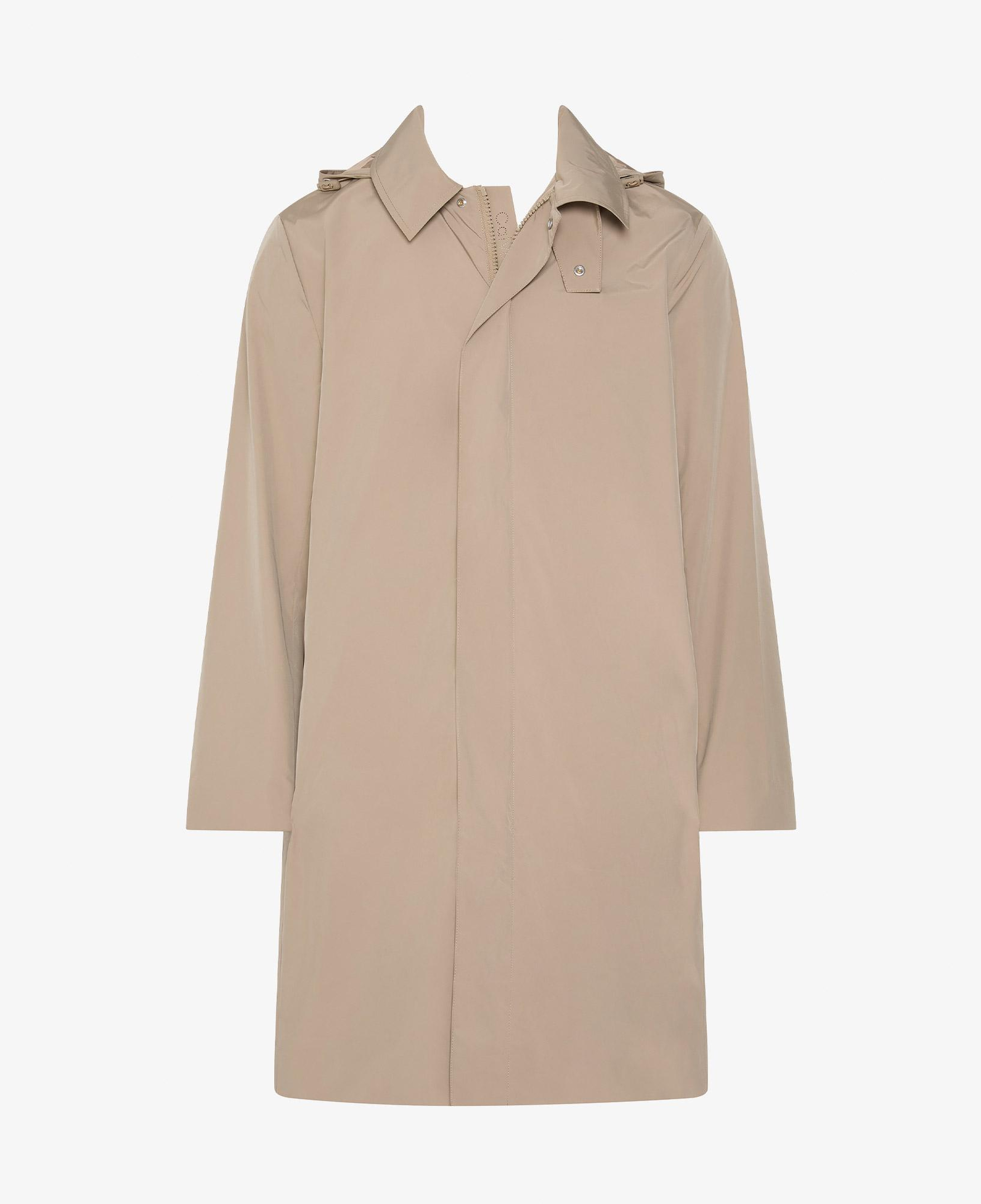 Calvin Klein Relaxed Tech Nylon Long Erkek Kahverengi Ceket