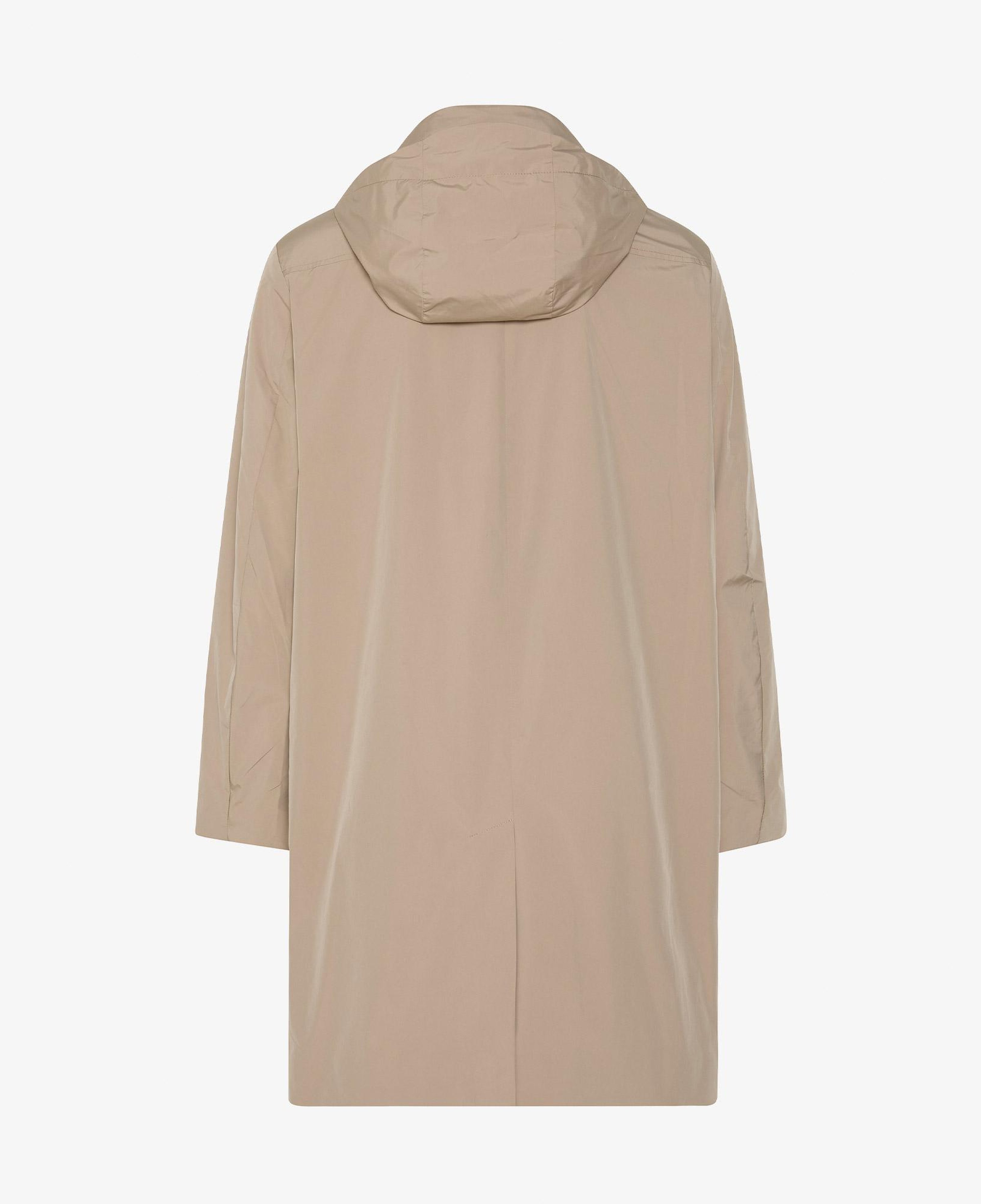 Calvin Klein Relaxed Tech Nylon Long Erkek Kahverengi Ceket