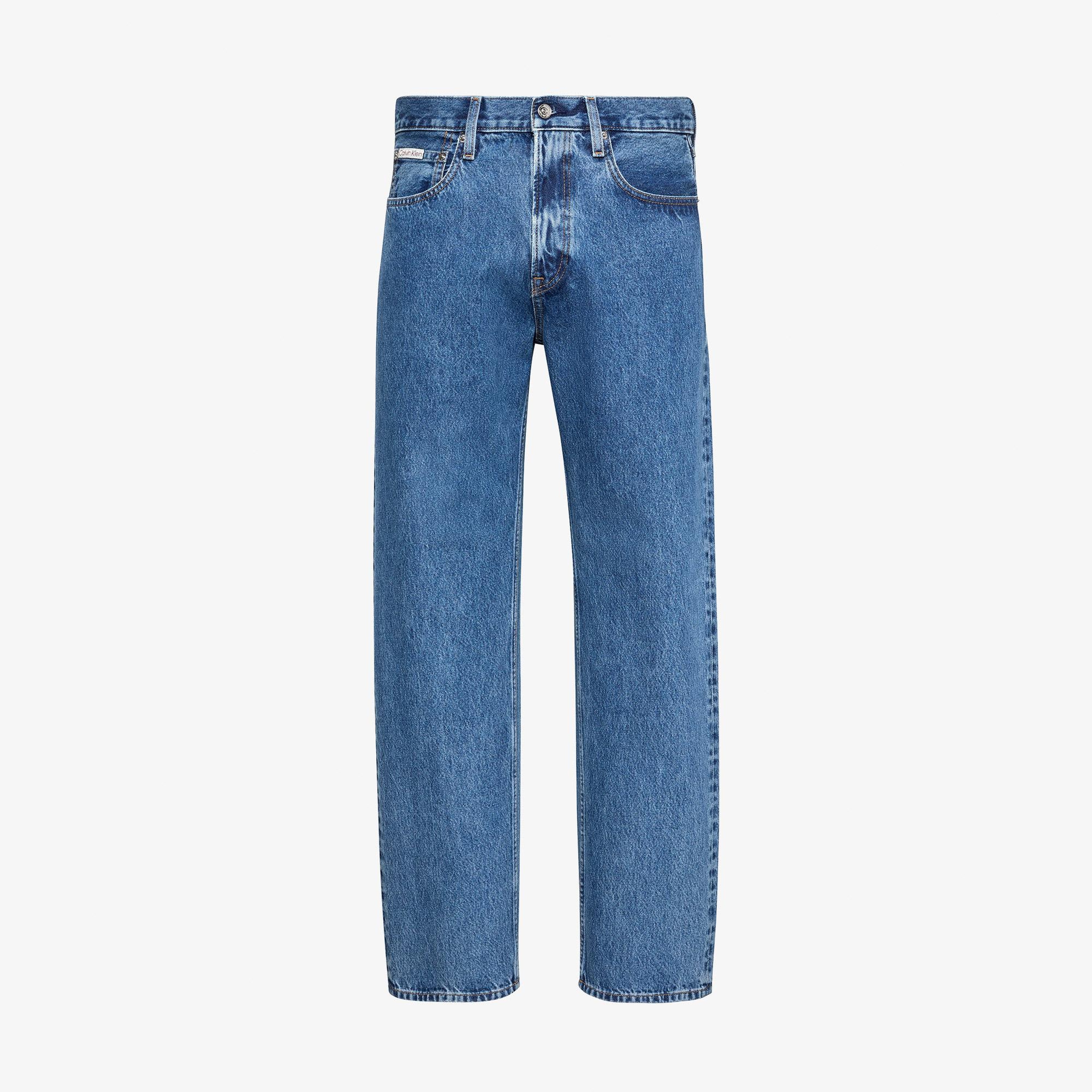 Calvin Klein 90S Straight Vapor Erkek Mavi Jean