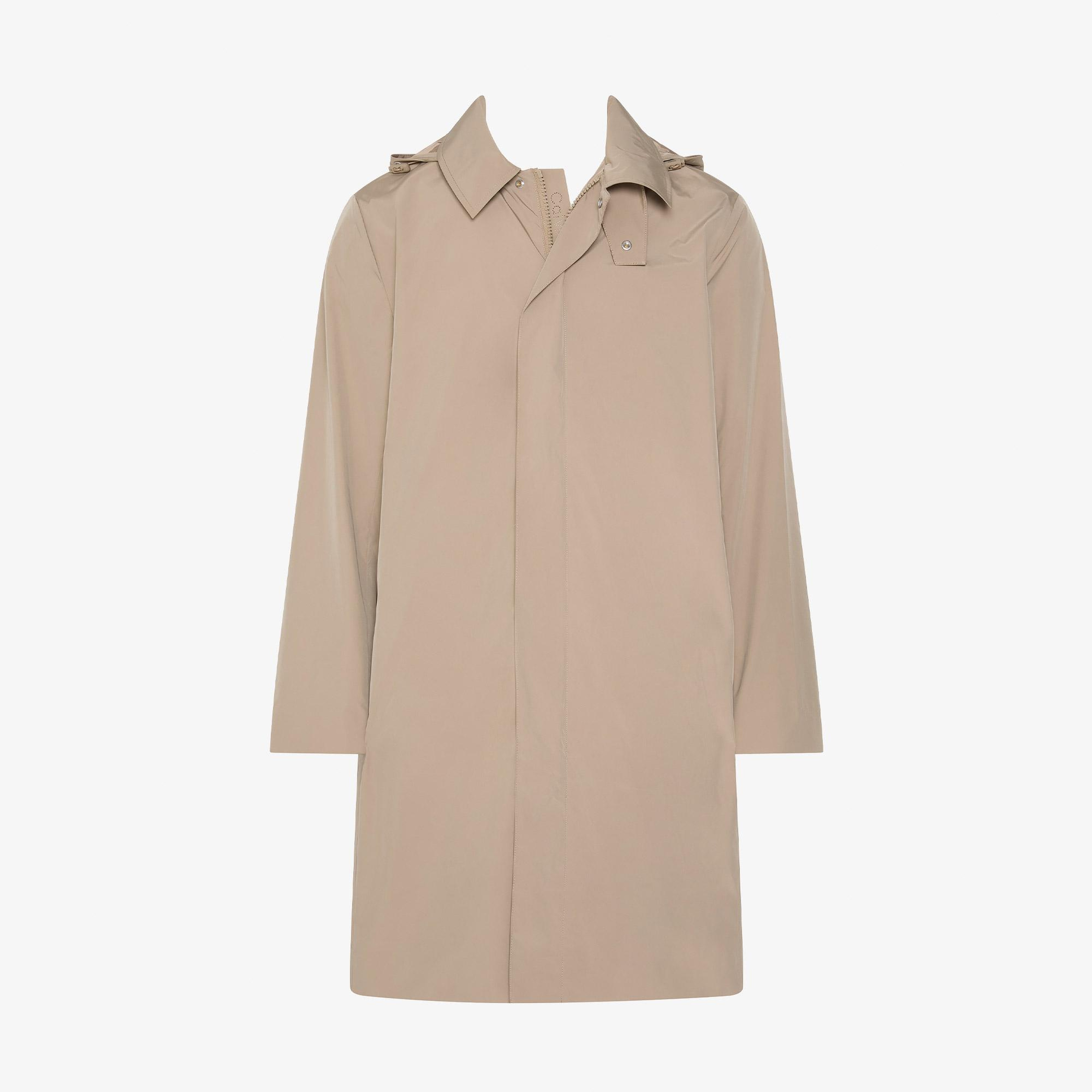 Calvin Klein Relaxed Tech Nylon Long Erkek Kahverengi Ceket