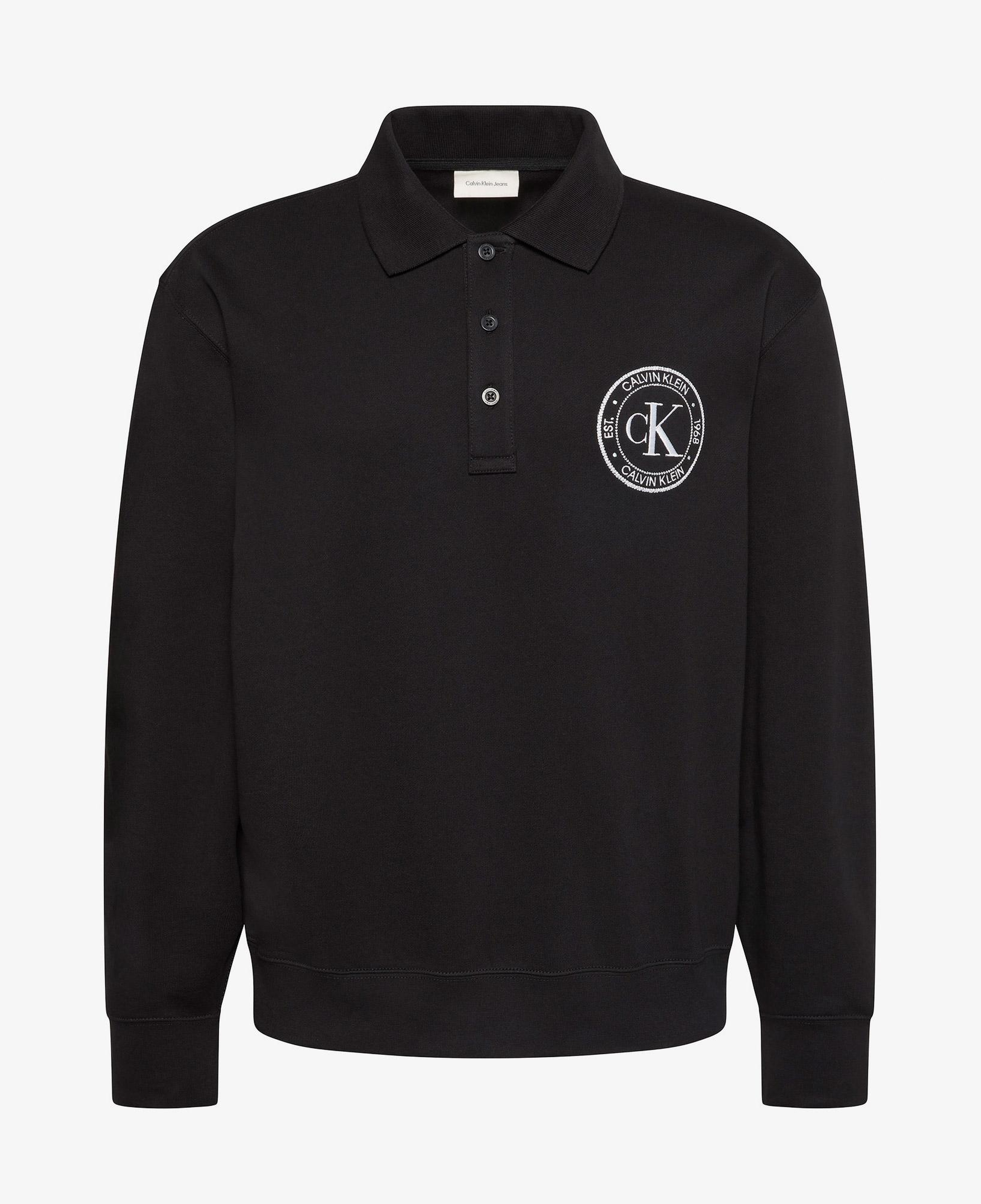 Calvin Klein Terry Graphic Erkek Siyah Sweatshirt