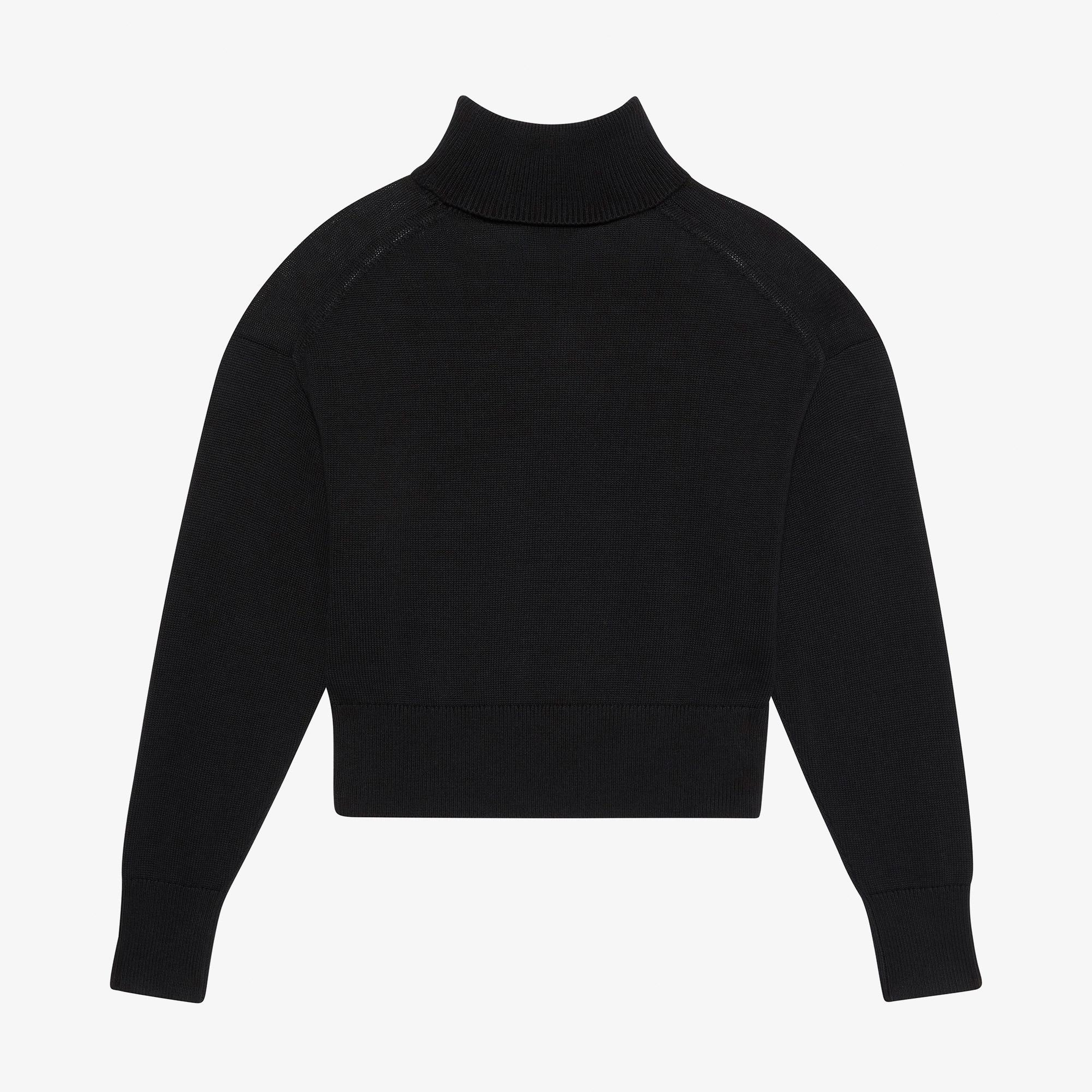 Calvin Klein Logo Pullover Kadın Siyah Triko