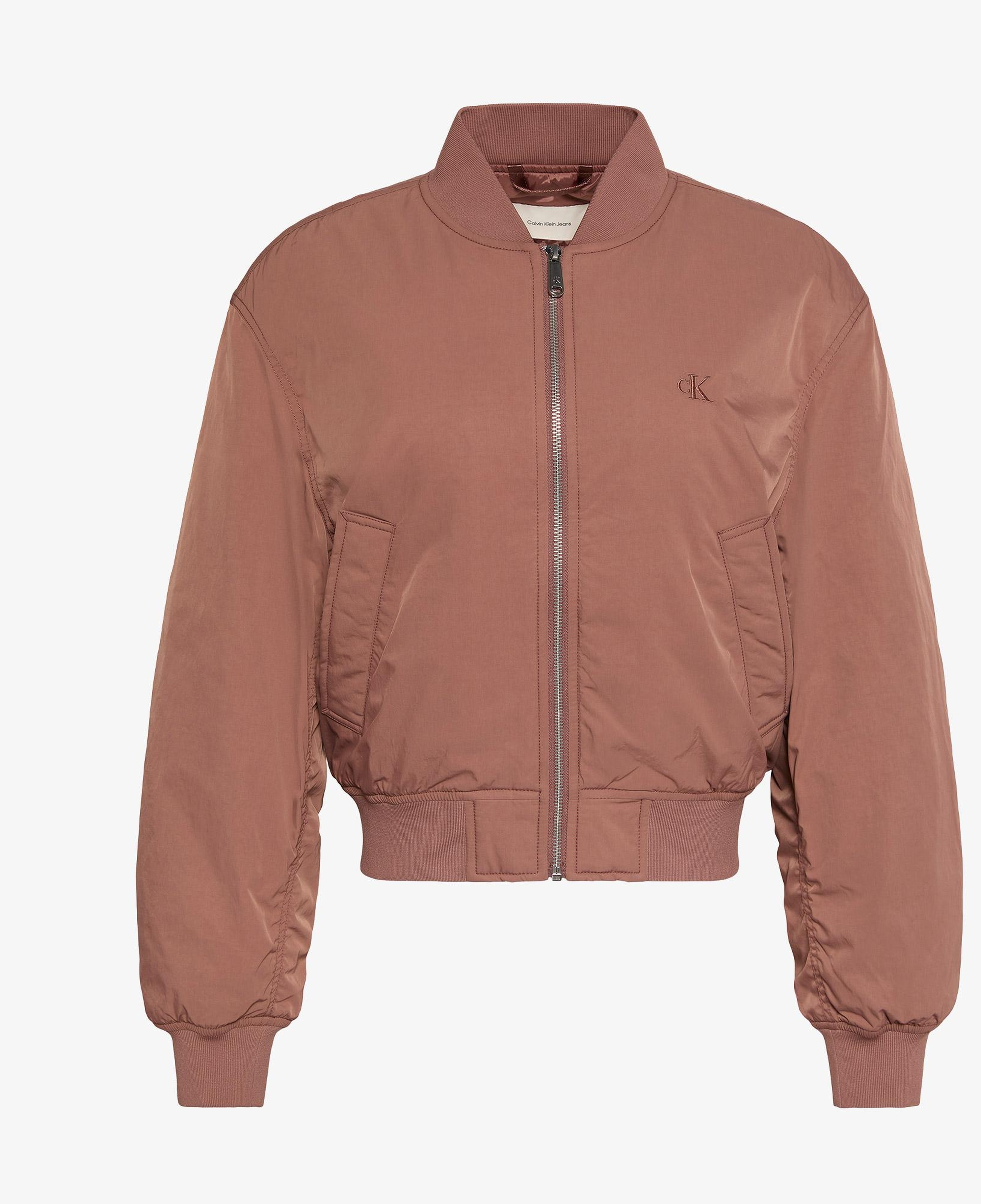 Calvin Klein Essential Nylon Bomber Kadın Kahverengi Ceket