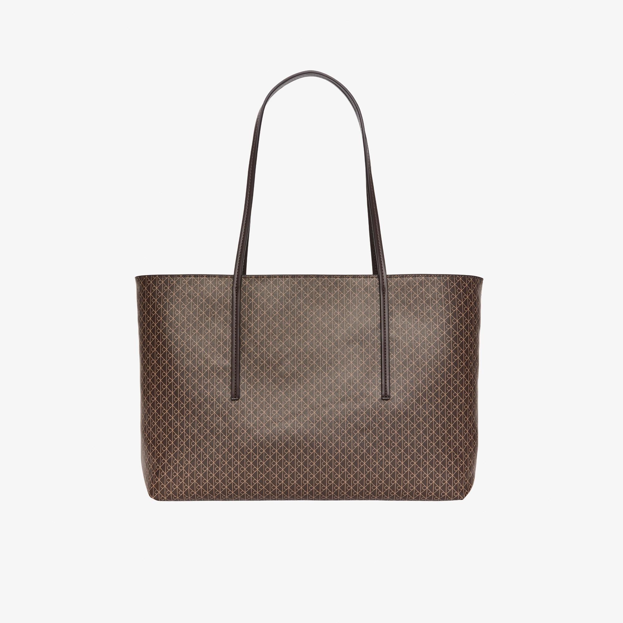 Calvin Klein Emblem Pouch Kadın Kahverengi Tote El Çantası