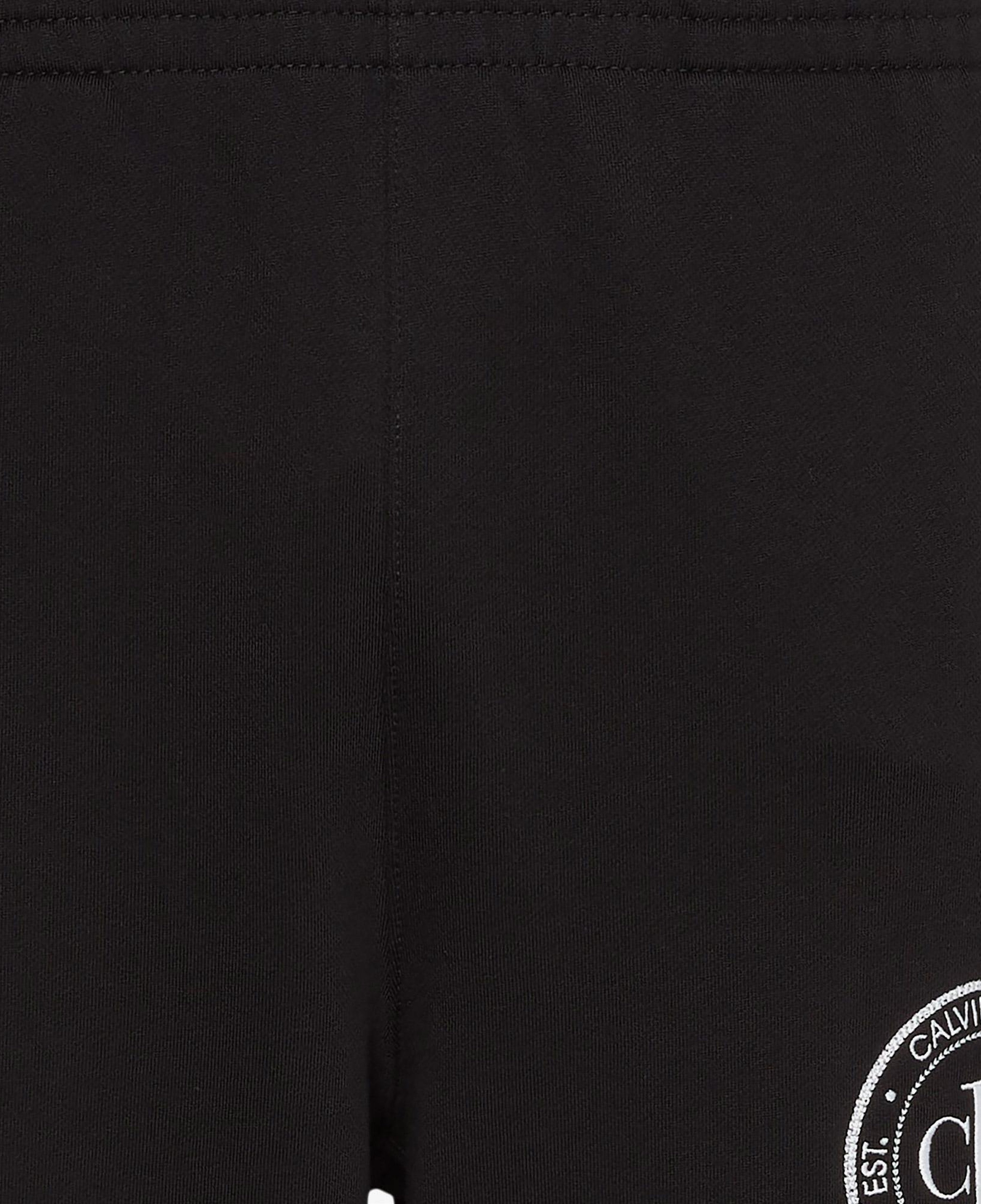 Calvin Klein Terry Crest Graphic Jogger Erkek Siyah Eşofman Altı