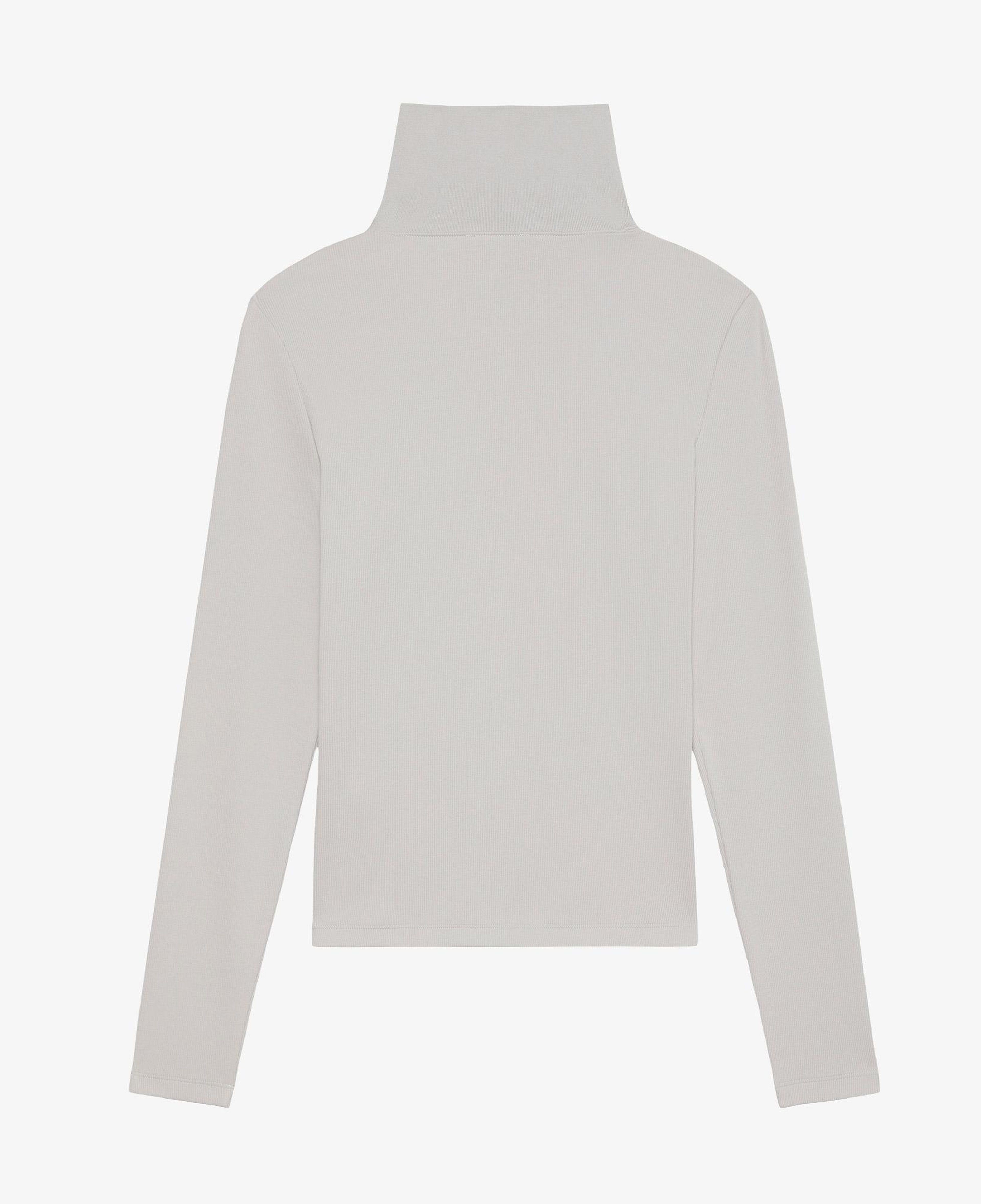 Calvin Klein Woven Label Henley Kadın Gri T-Shirt