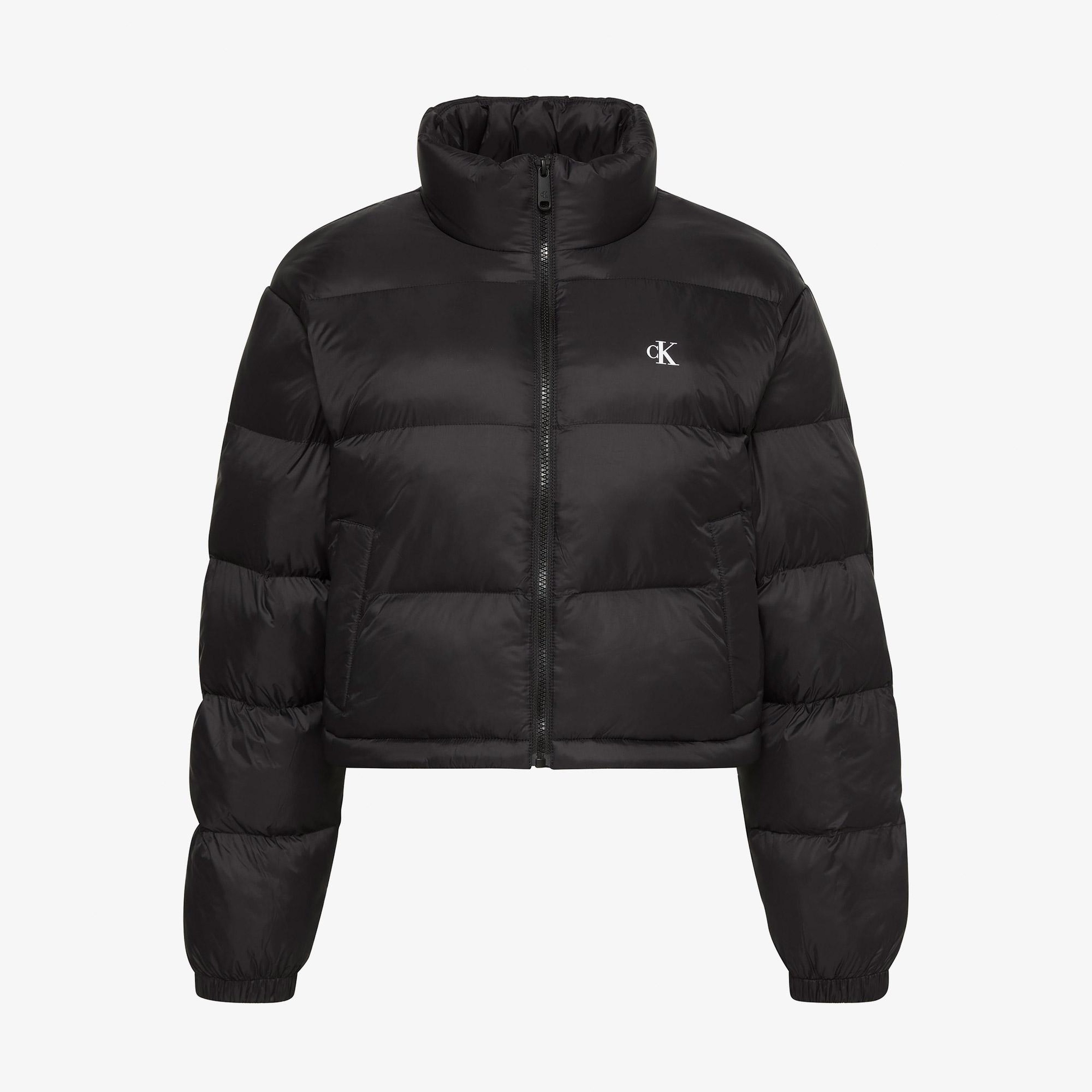 Calvin Klein Essential Crop Puffer Kadın Siyah Ceket