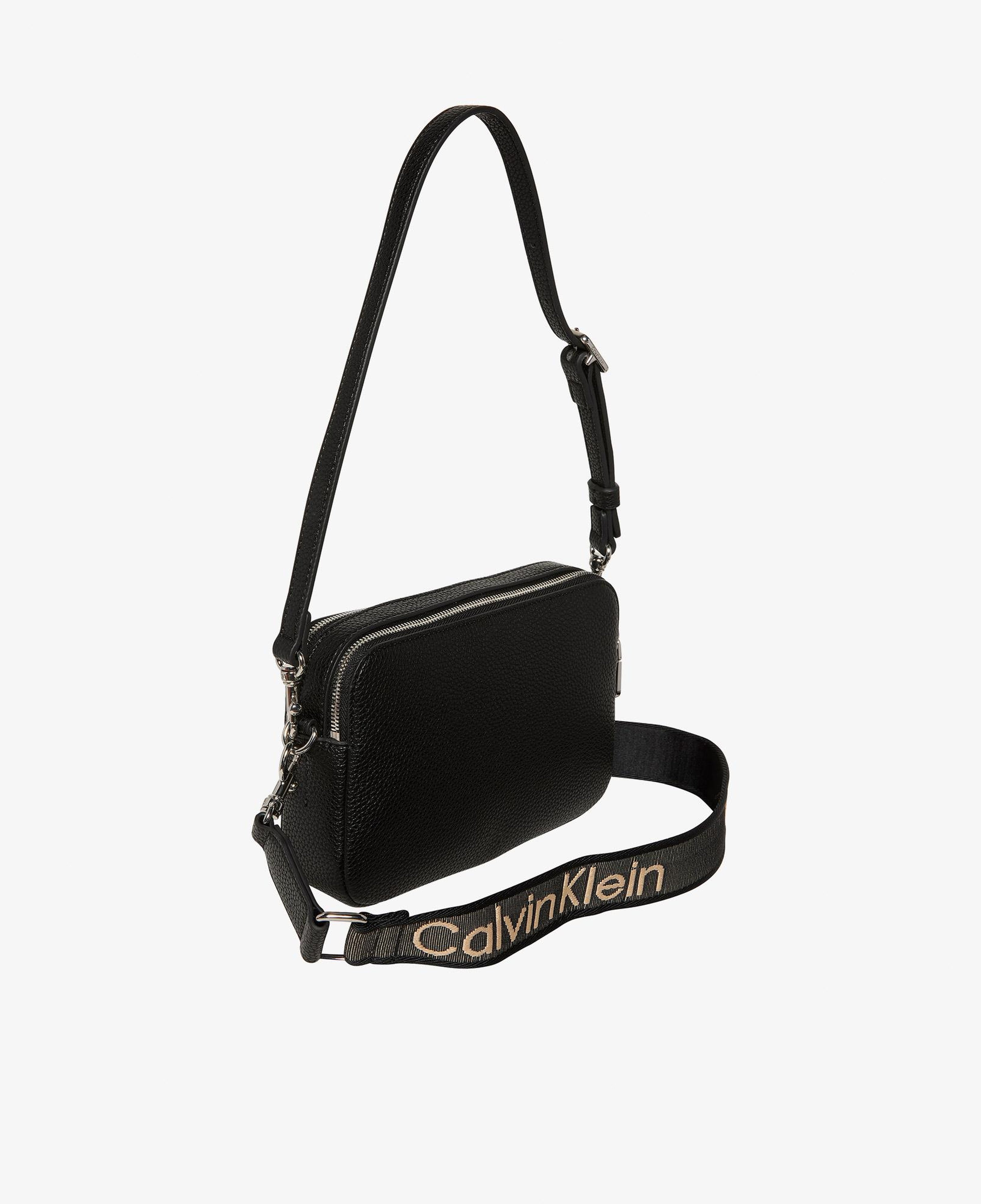 Calvin Klein Webbing 2X Strap Kadın Siyah Omuz Çantası