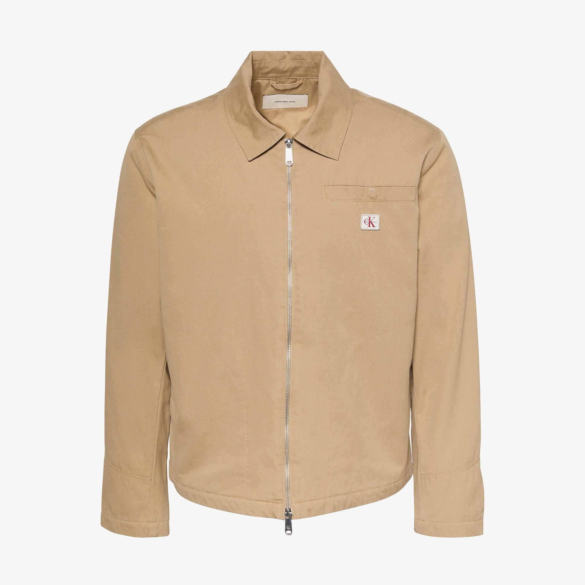 Calvin Klein Cotton Padded Eisenhower Erkek Kahverengi Ceket
