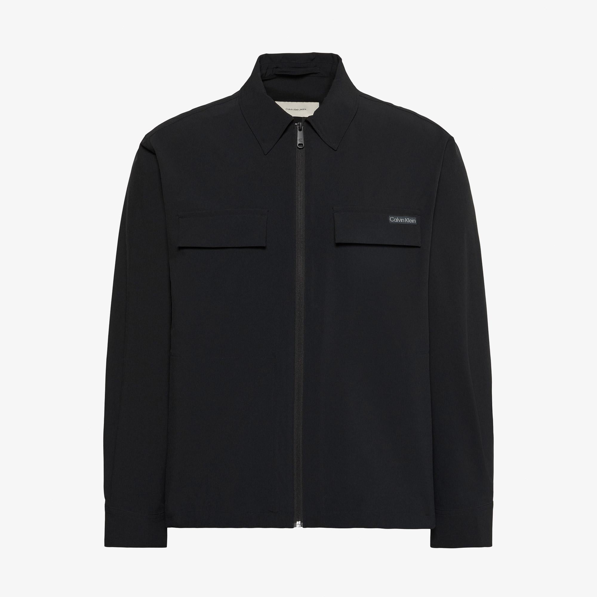 Calvin Klein Tech Nylon Blouson Erkek Siyah Ceket