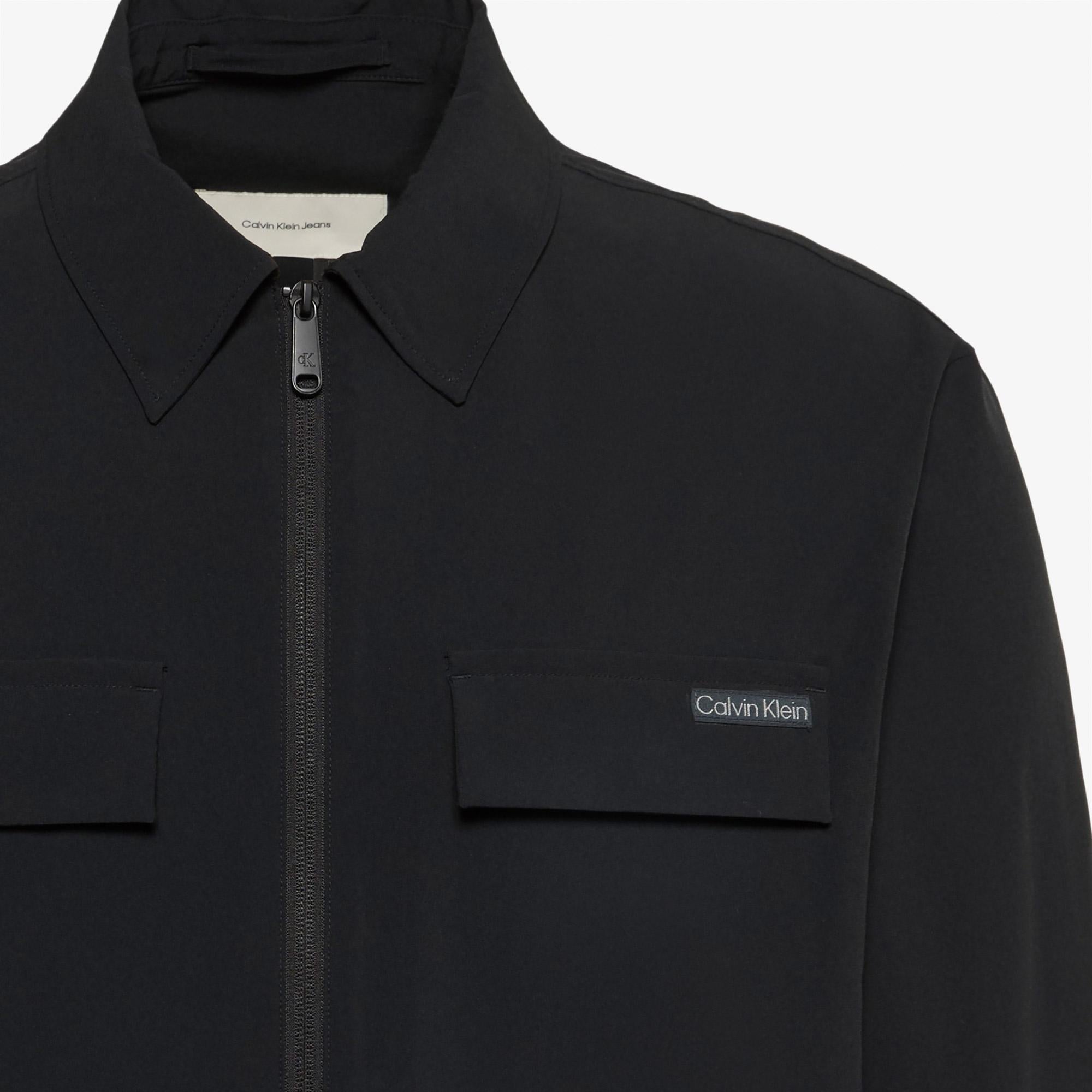 Calvin Klein Tech Nylon Blouson Erkek Siyah Ceket