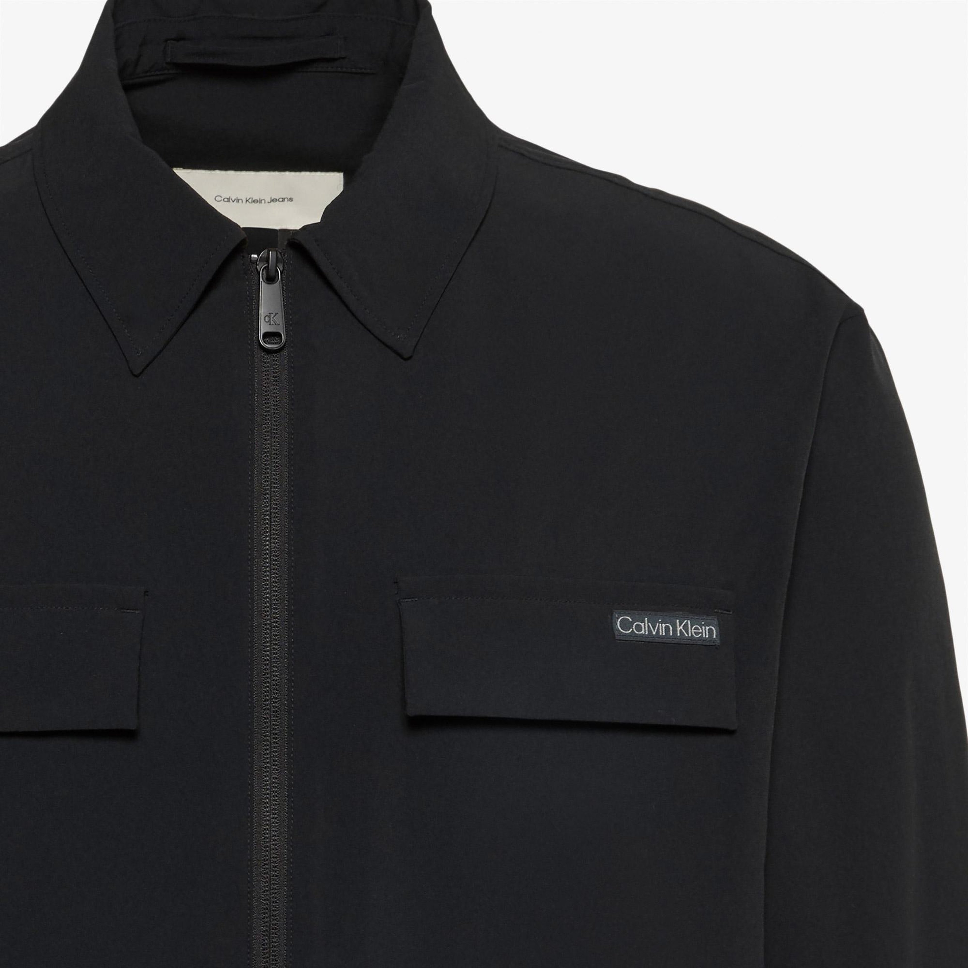 Calvin Klein Tech Nylon Blouson Erkek Siyah Ceket