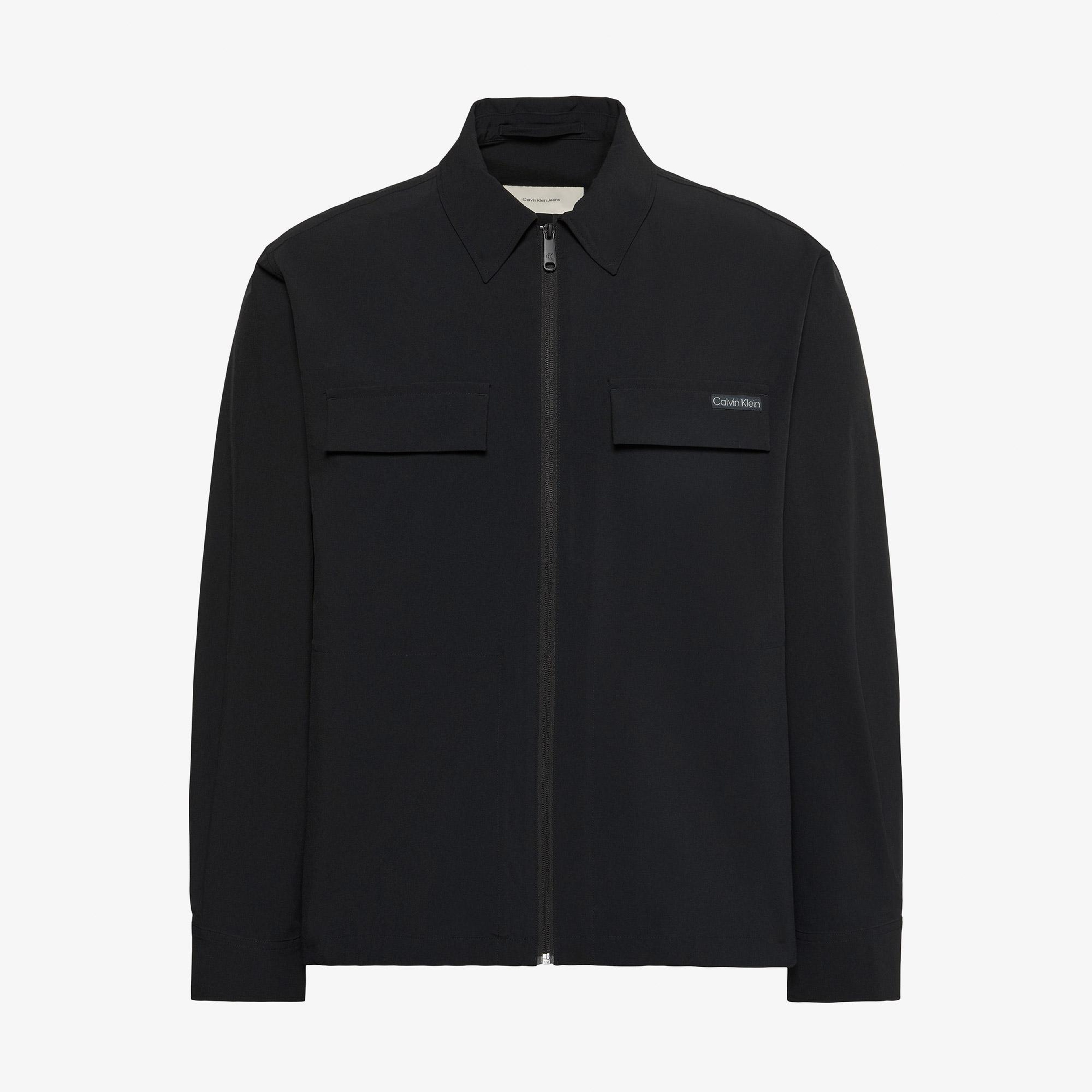 Calvin Klein Tech Nylon Blouson Erkek Siyah Ceket