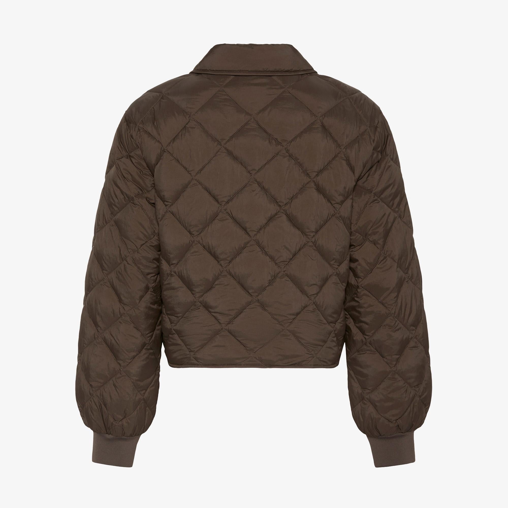 Calvin Klein Short Seasonal Quilted Liner Kadın Kahverengi Ceket