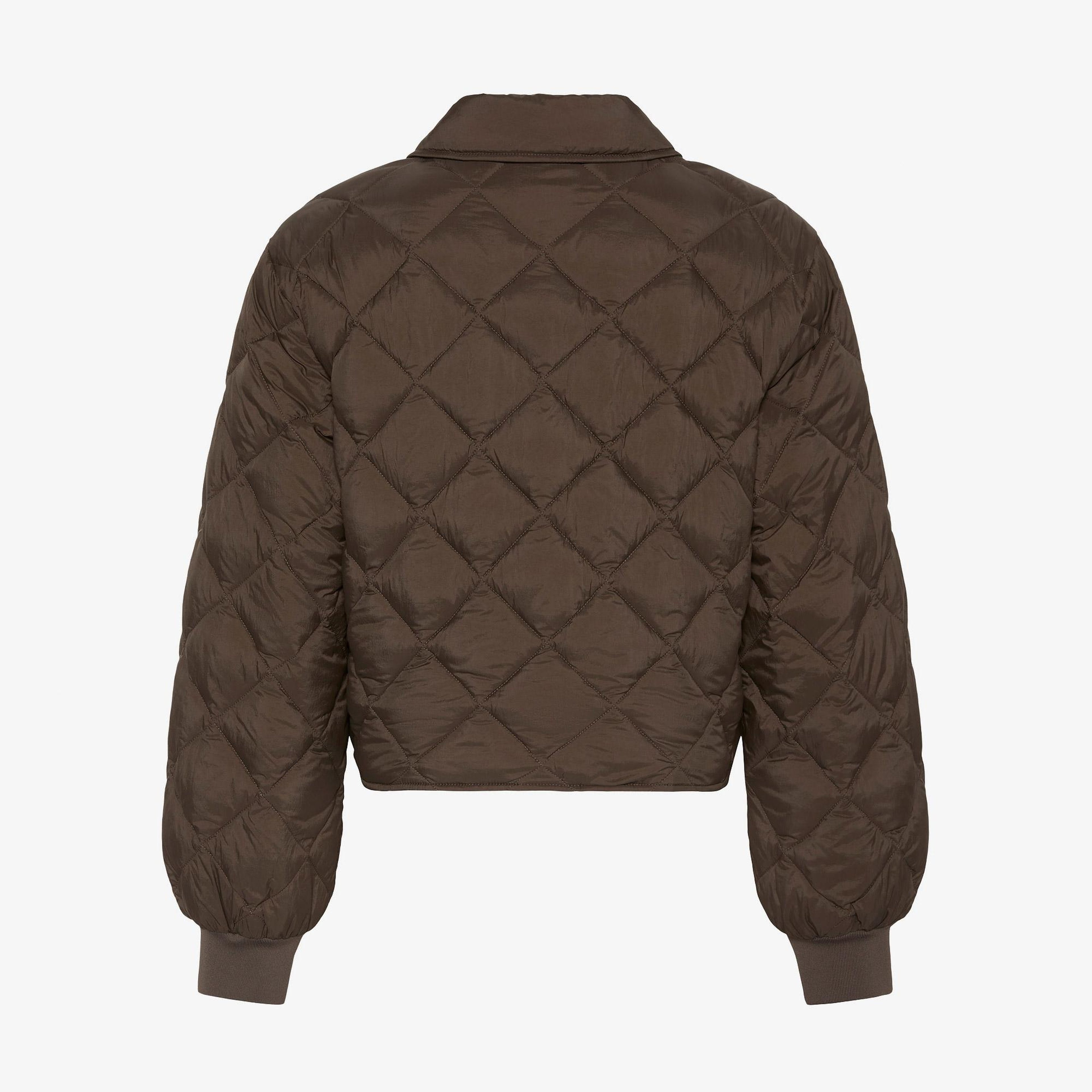 Calvin Klein Short Seasonal Quilted Liner Kadın Kahverengi Ceket