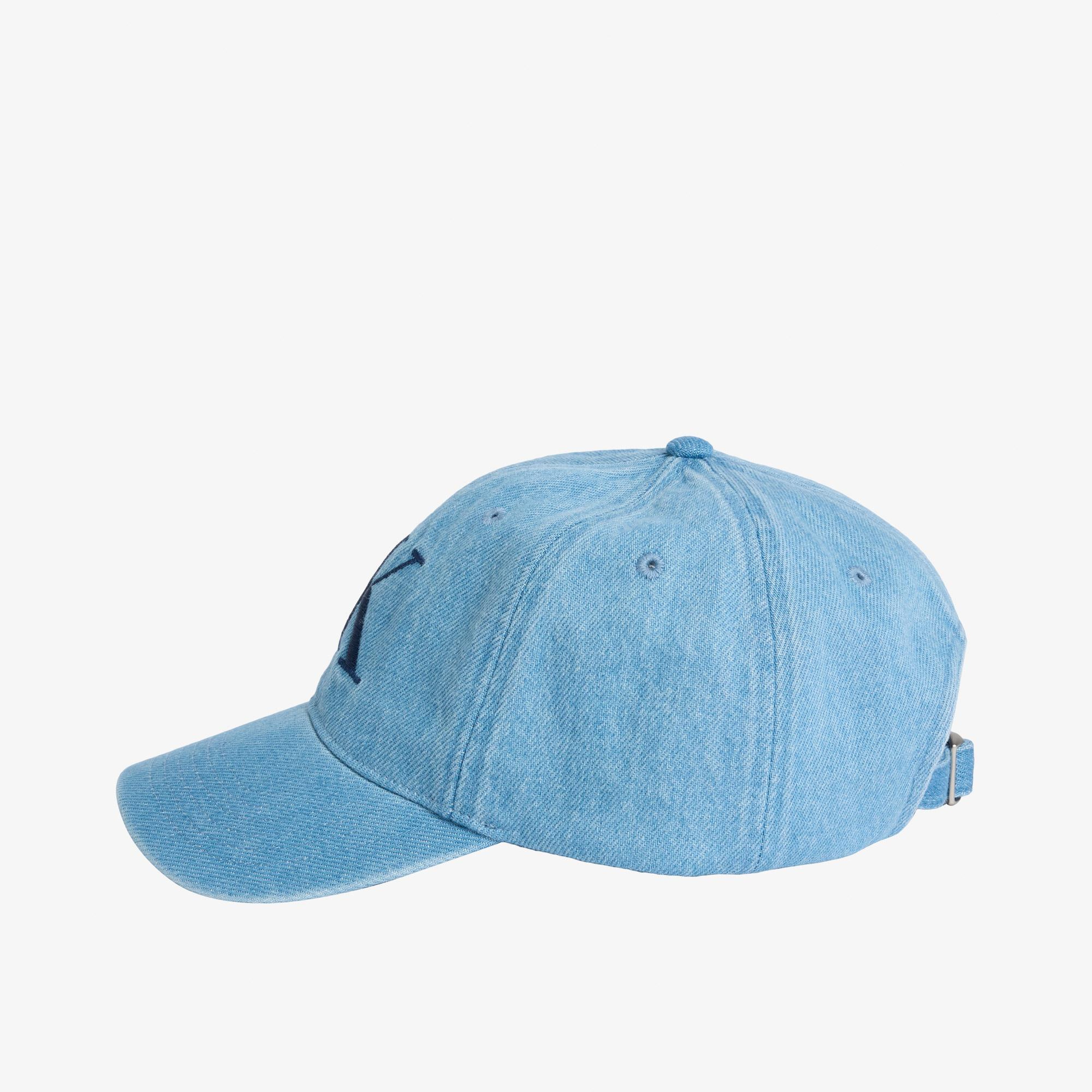 Calvin Klein Large Monogram Emblem Denim Çocuk Mavi Şapka
