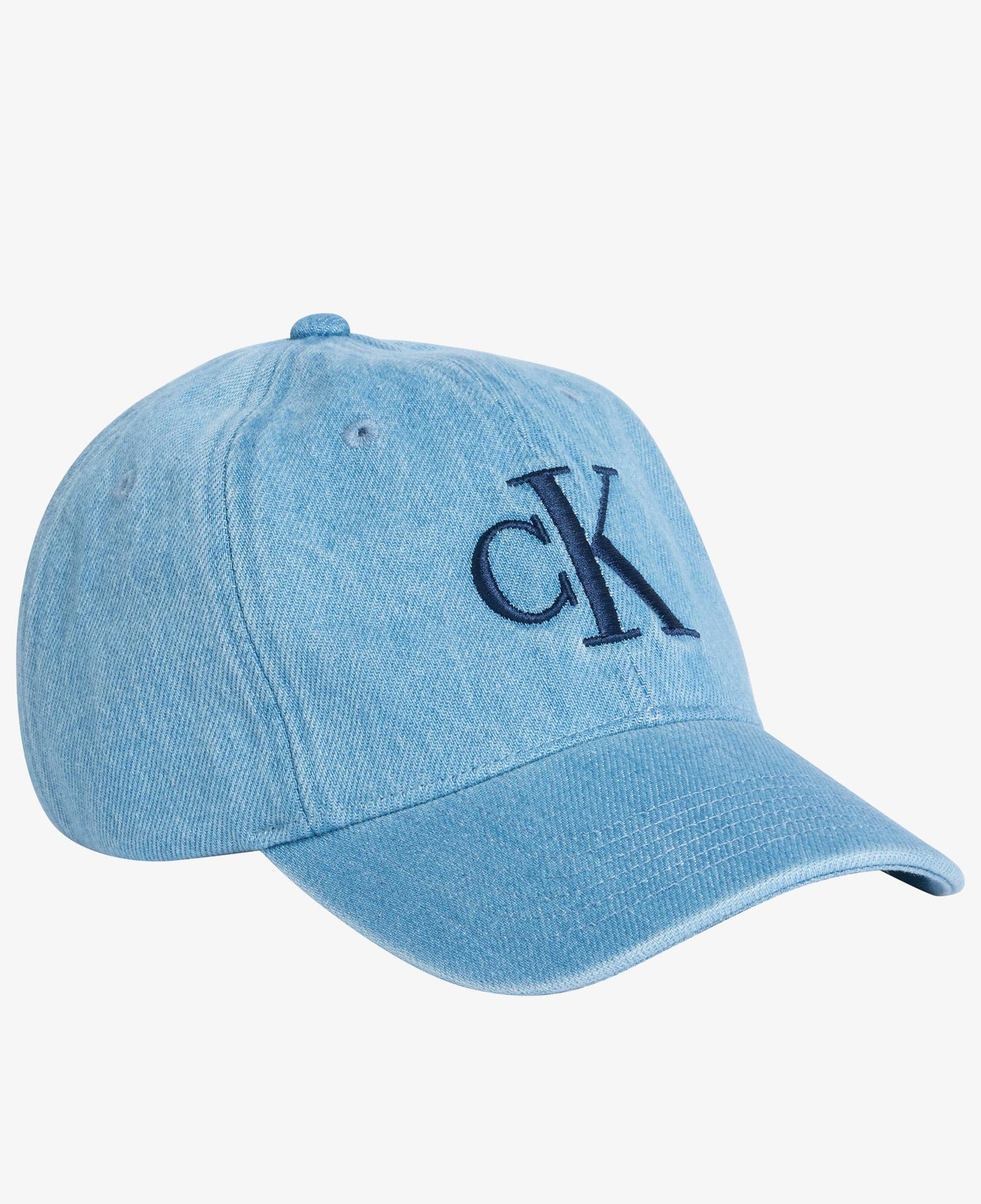 Calvin Klein Large Monogram Emblem Denim Çocuk Mavi Şapka