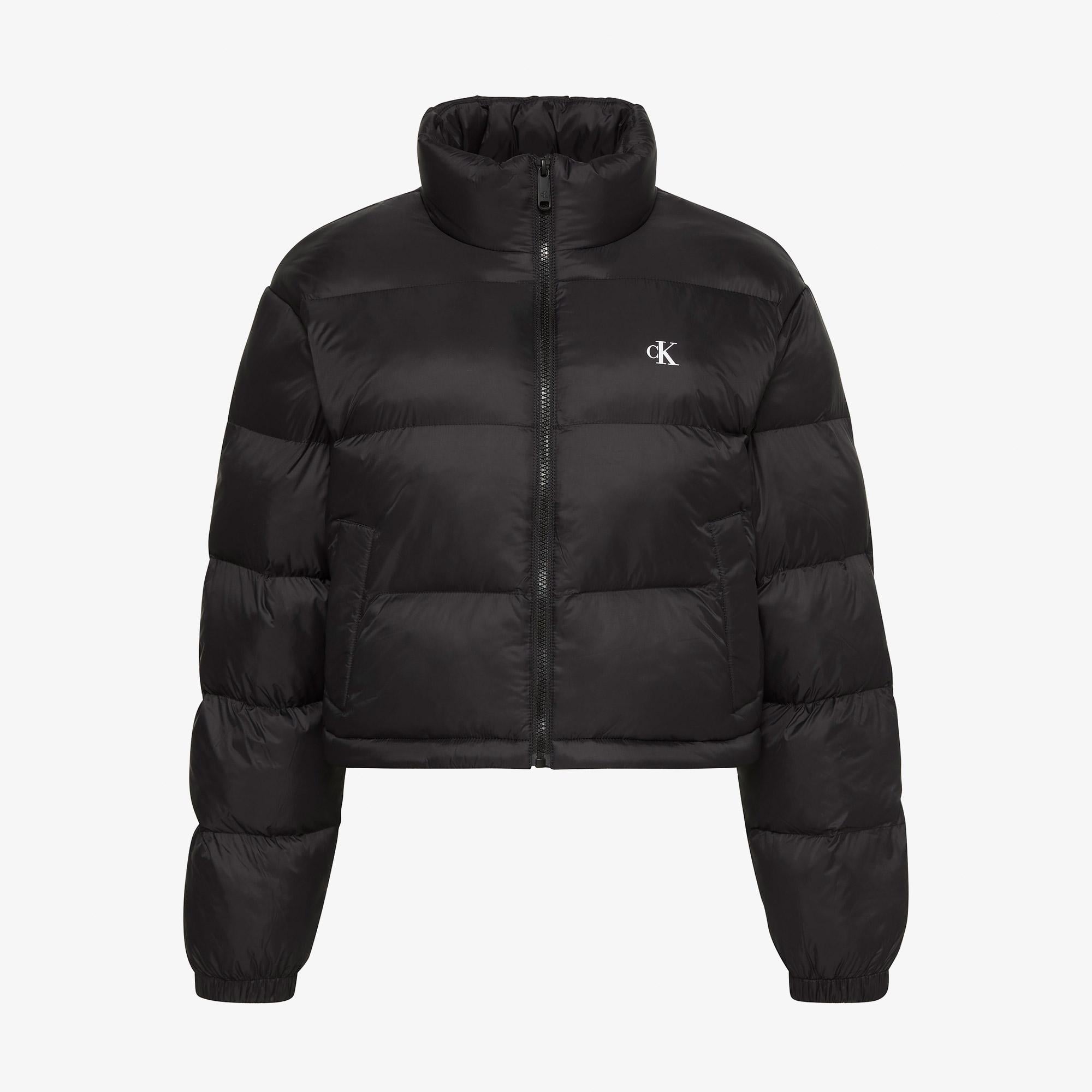 Calvin Klein Essential Crop Puffer Kadın Siyah Ceket