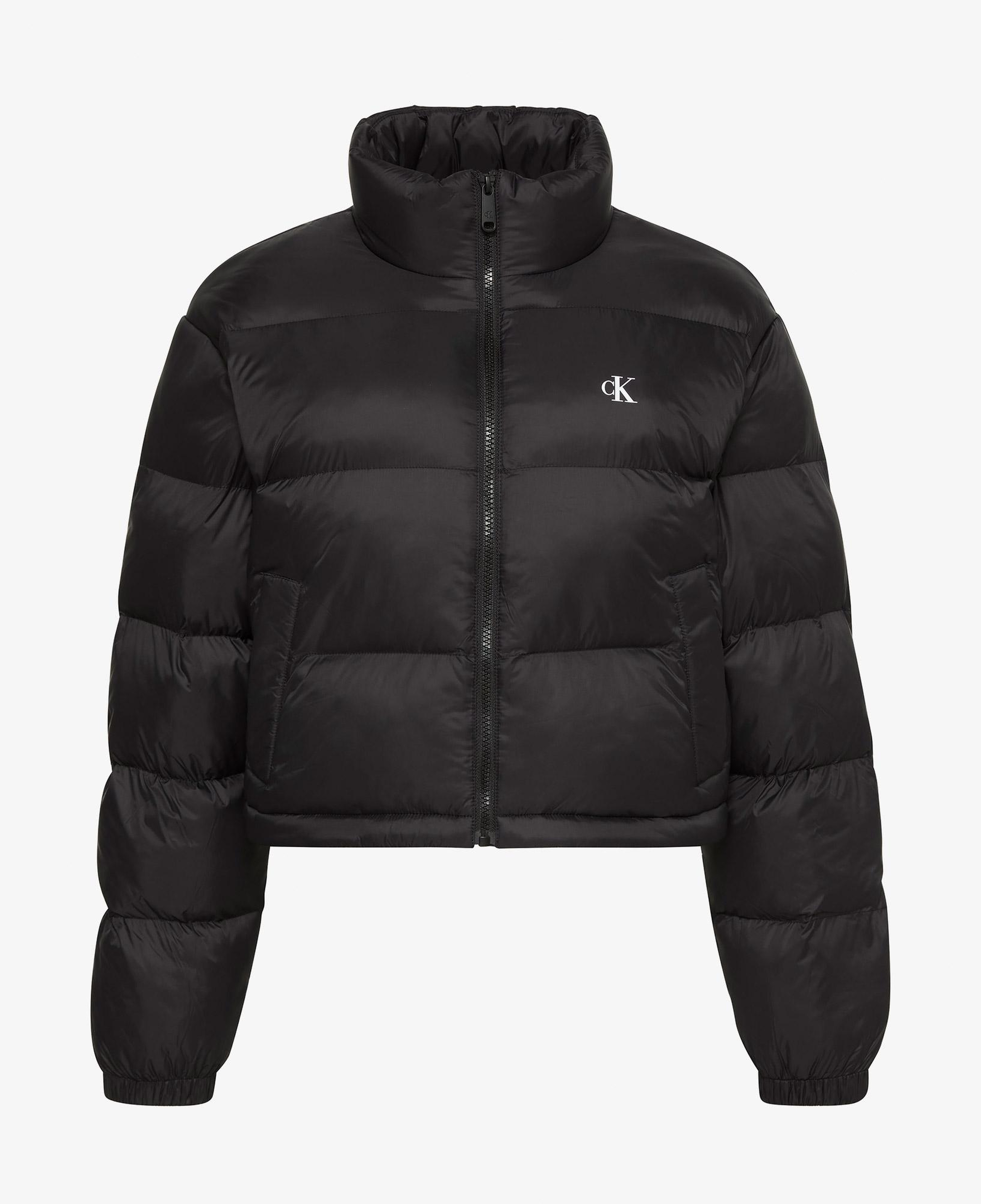 Calvin Klein Essential Crop Puffer Kadın Siyah Ceket