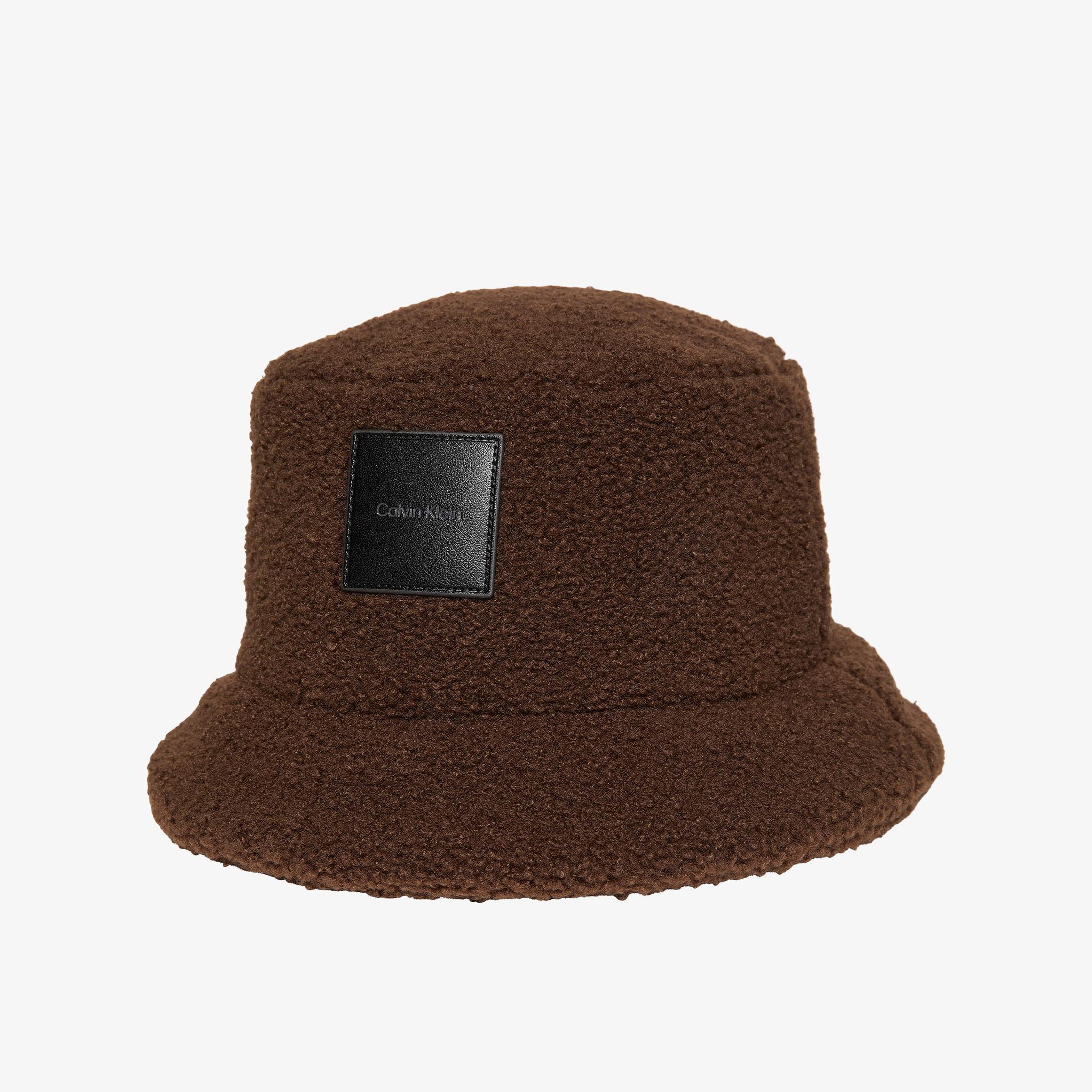 Calvin Klein All-Over Sherpa Patch Bucket Kadın Kahverengi Bucket Şapka