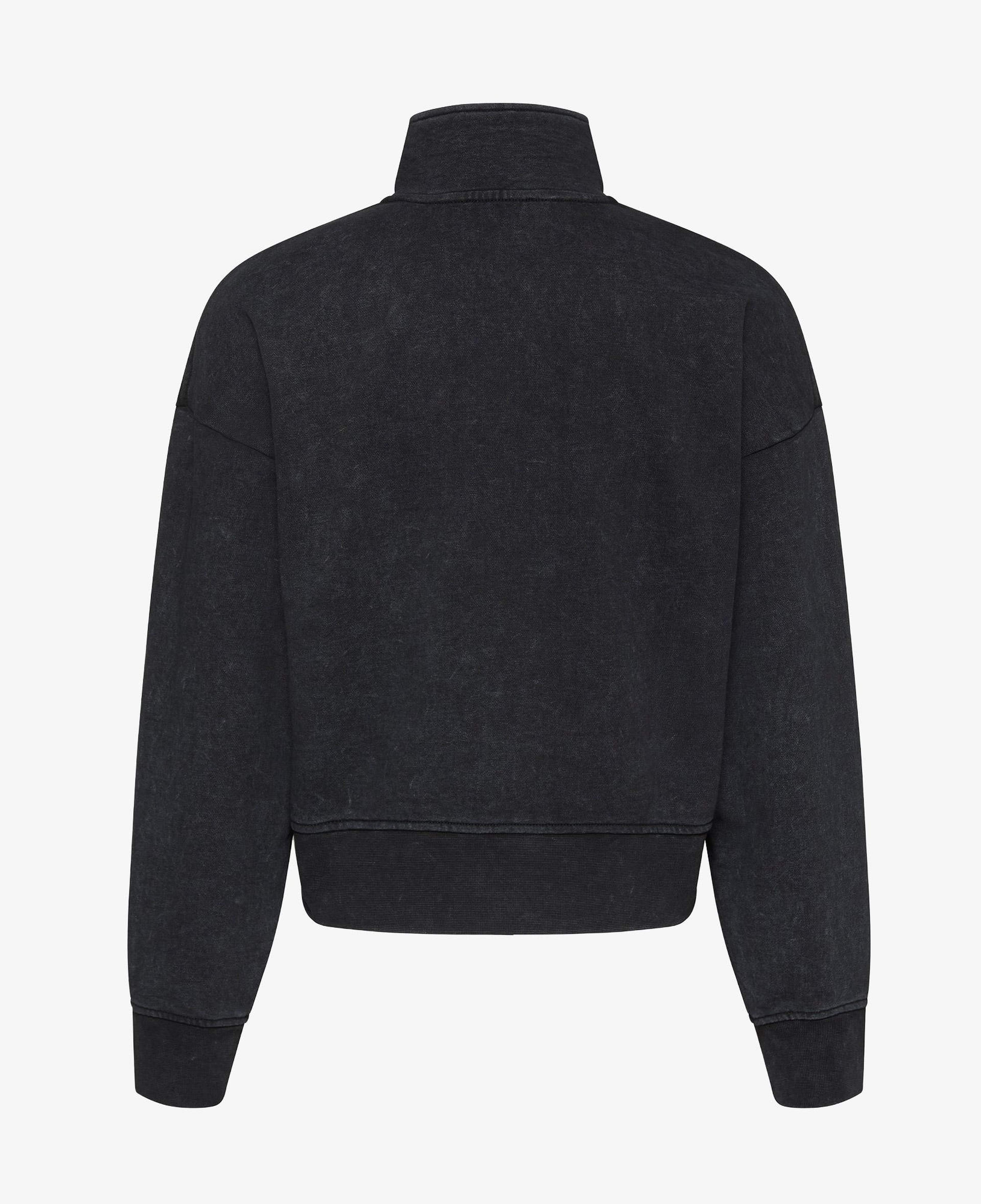 Calvin Klein French Terry Indigo Wash Kadın Siyah Sweatshirt