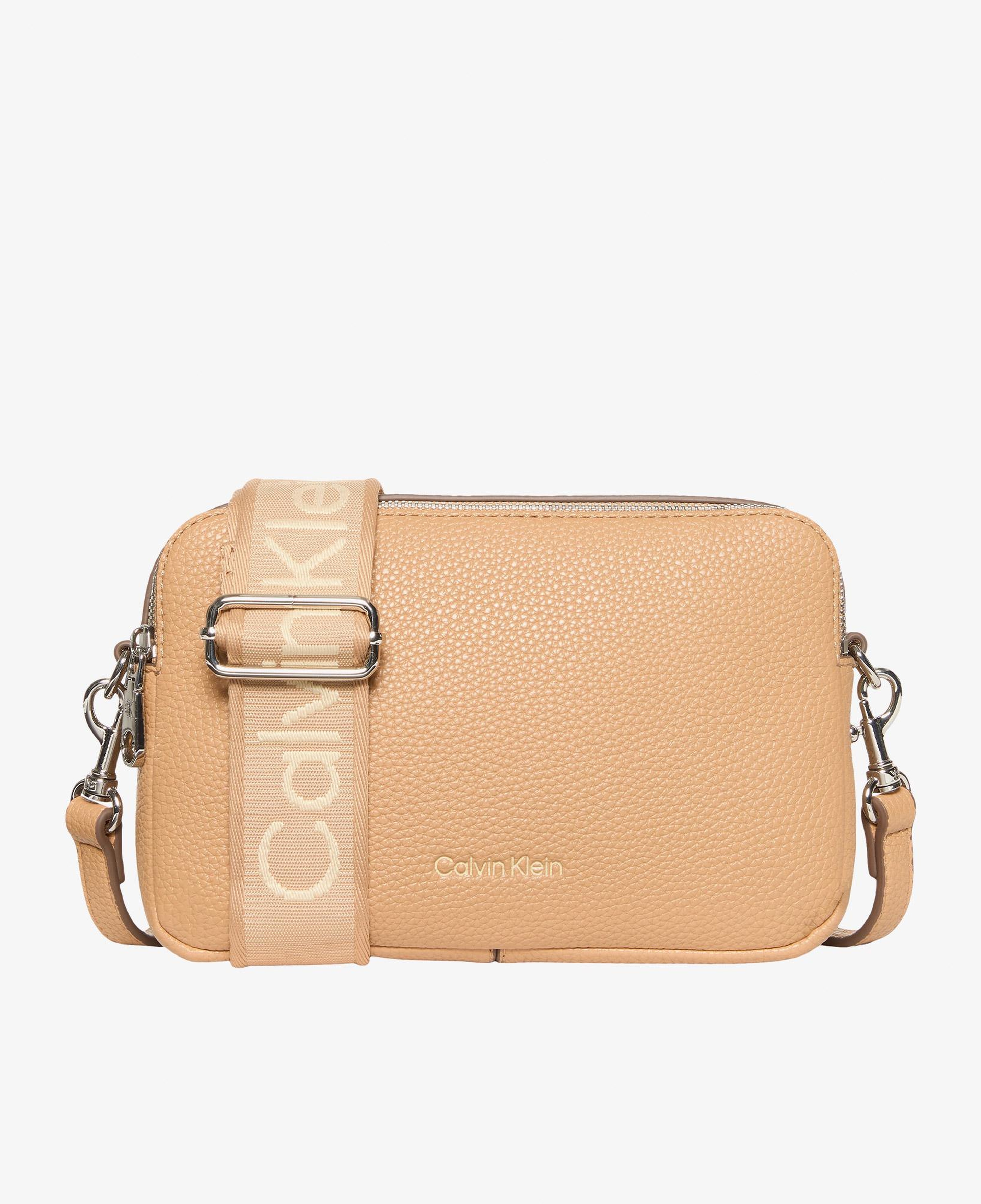 Calvin Klein Webbing 2X Strap Kadın Kahverengi Omuz Çantası