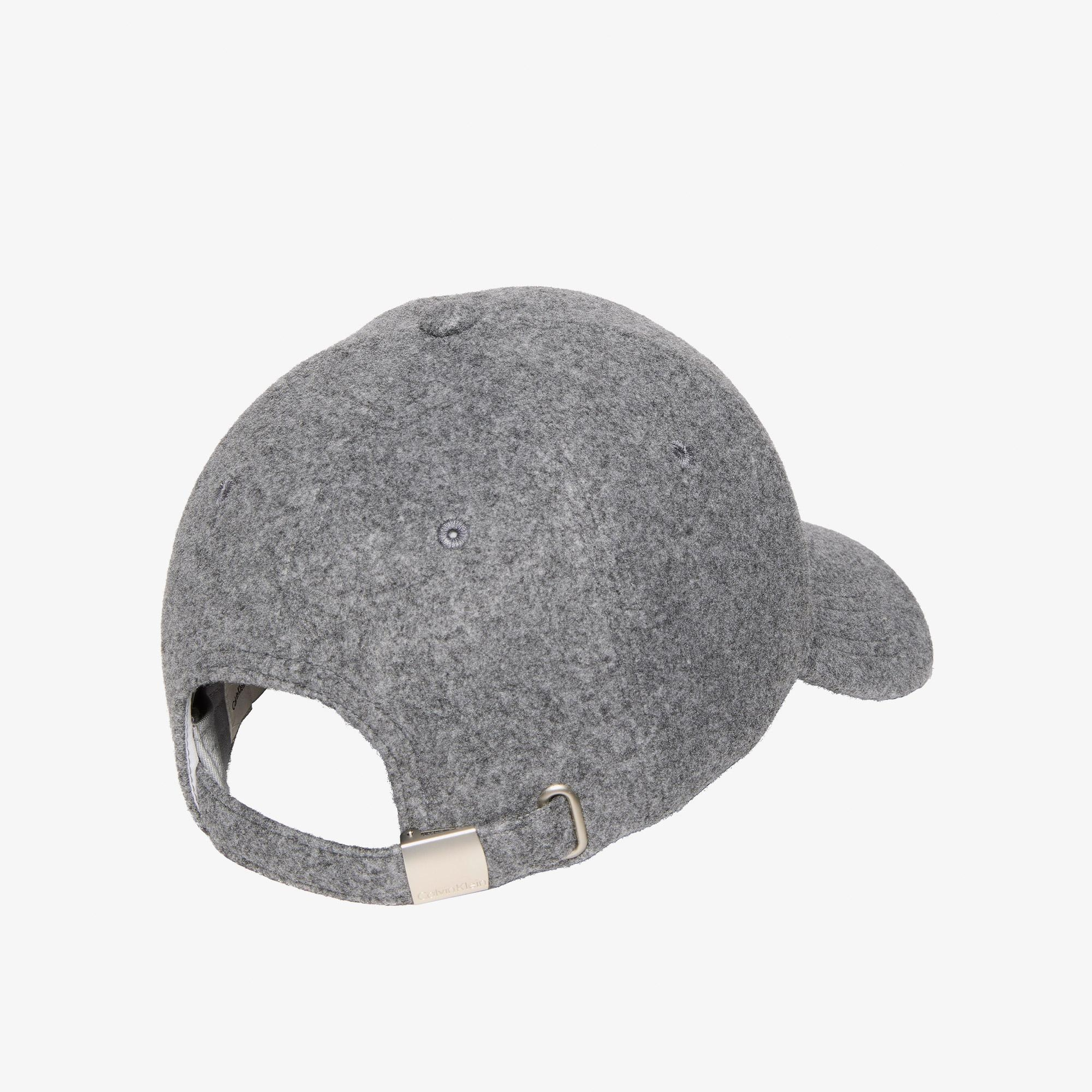 Calvin Klein Emblem Tıtlecase Logo Felt Erkek Gri Şapka