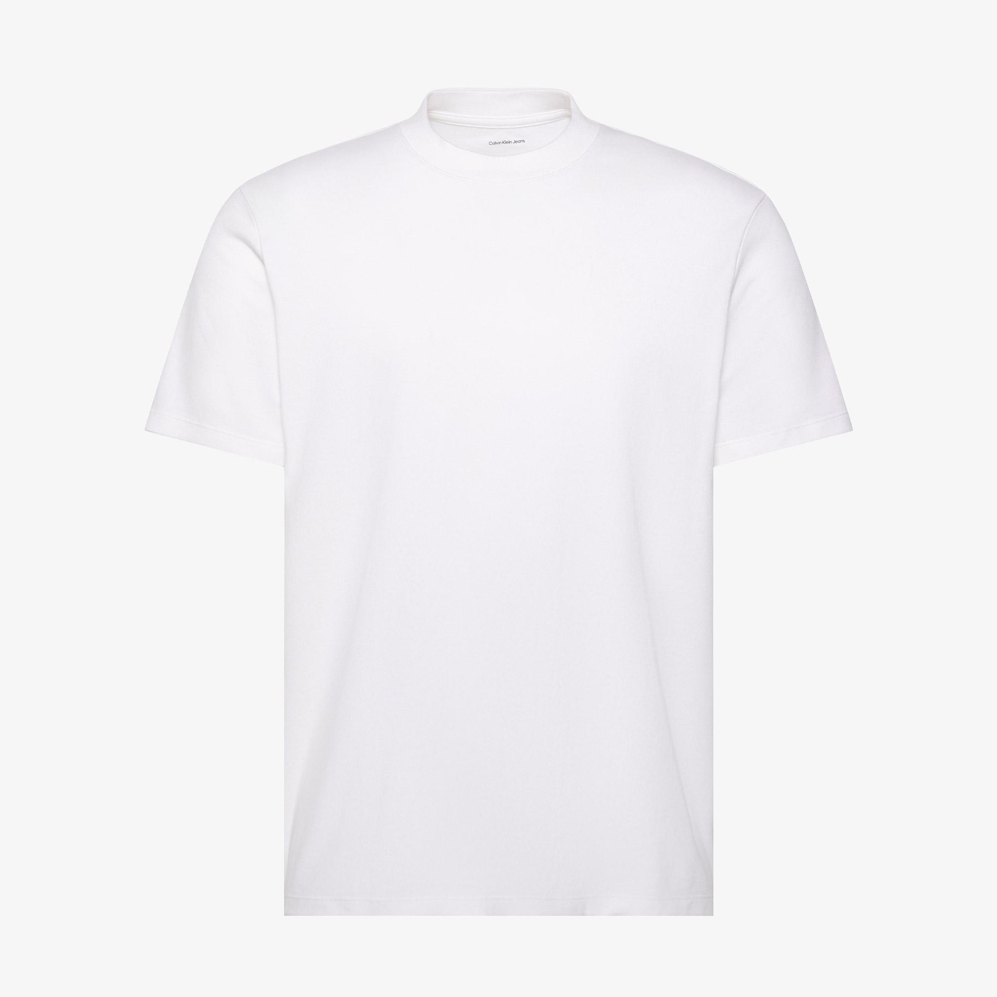 Calvin Klein Tech Interlock Erkek Beyaz T-Shirt