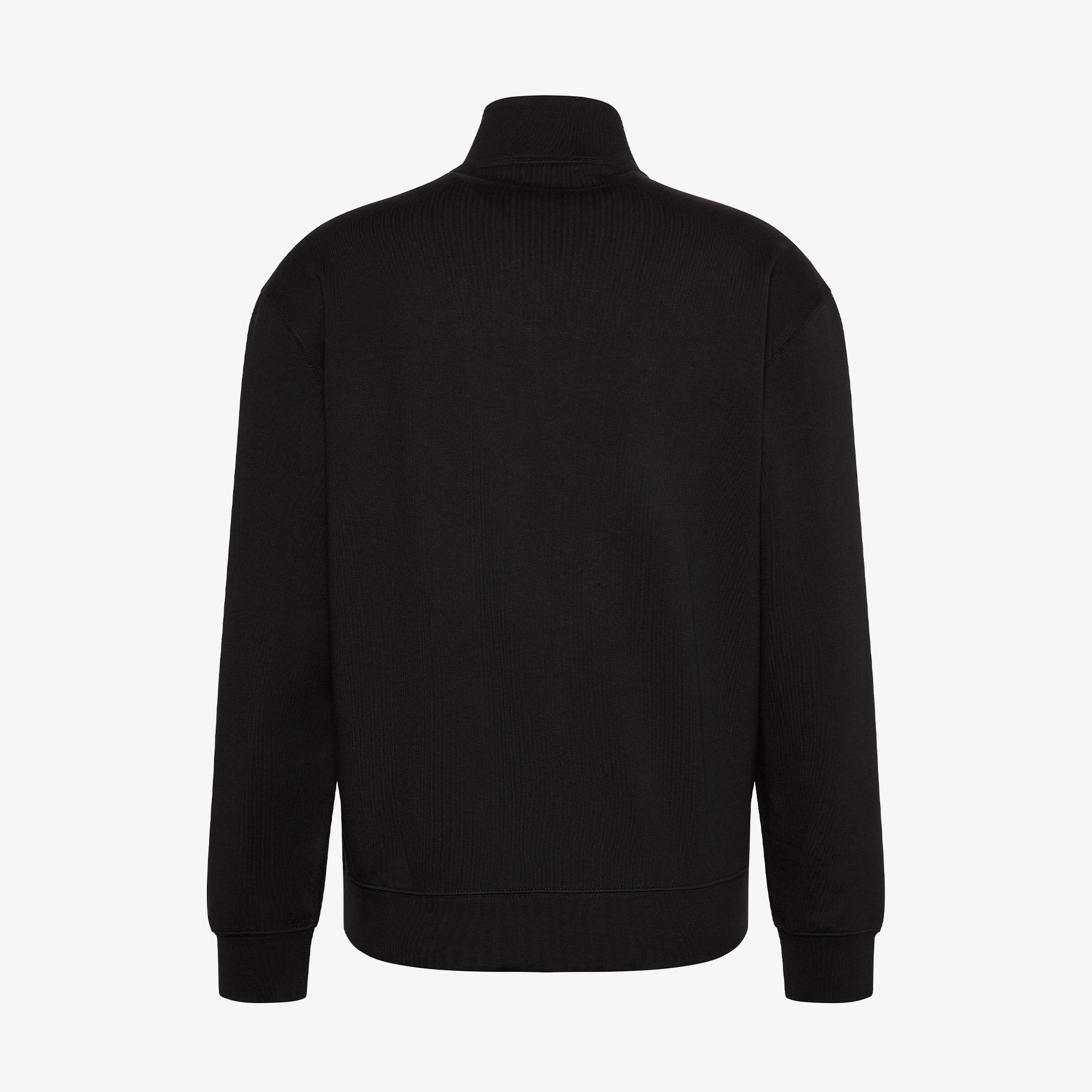 Calvin Klein Terry Rubber Badge Erkek Siyah Sweatshirt