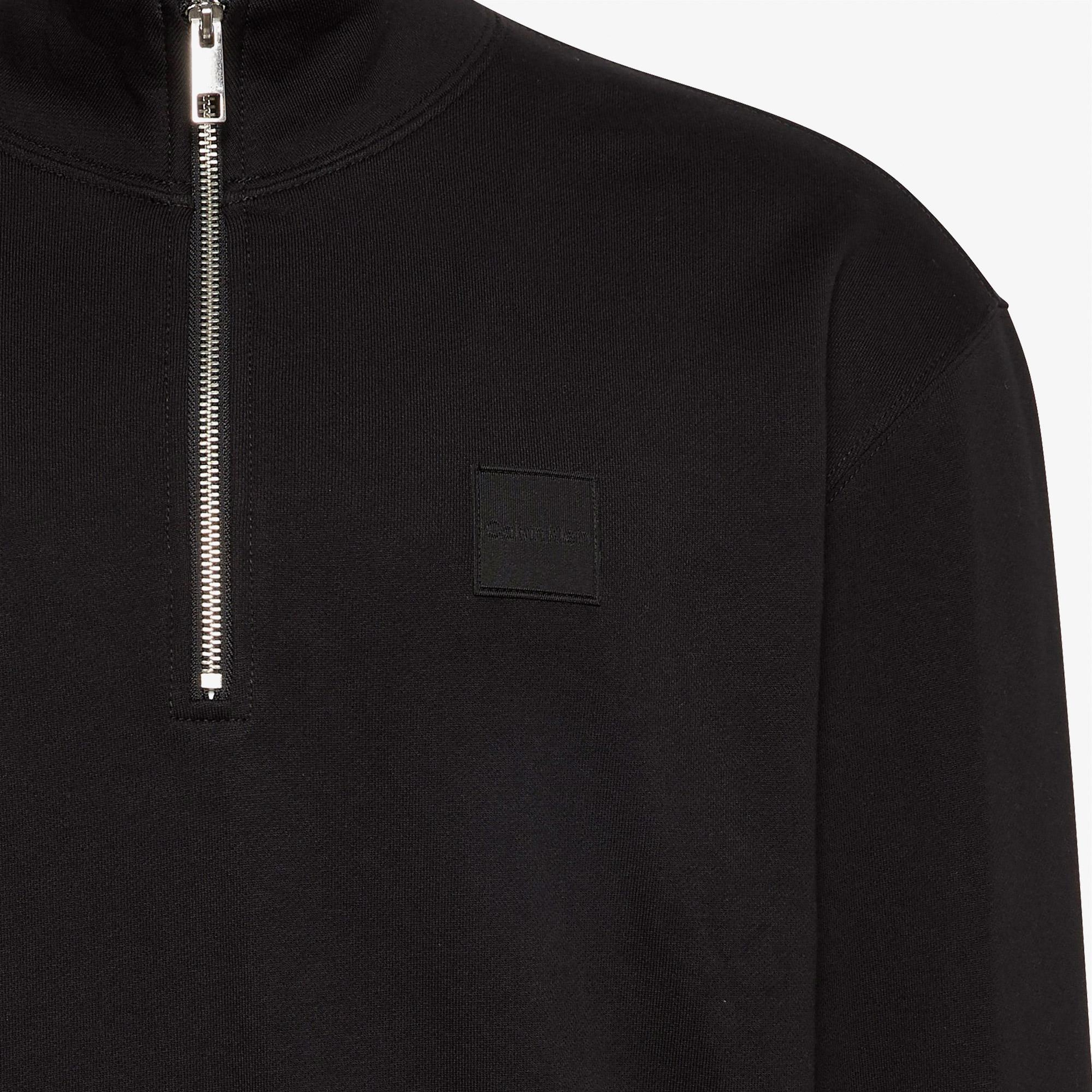 Calvin Klein Terry Rubber Badge Erkek Siyah Sweatshirt