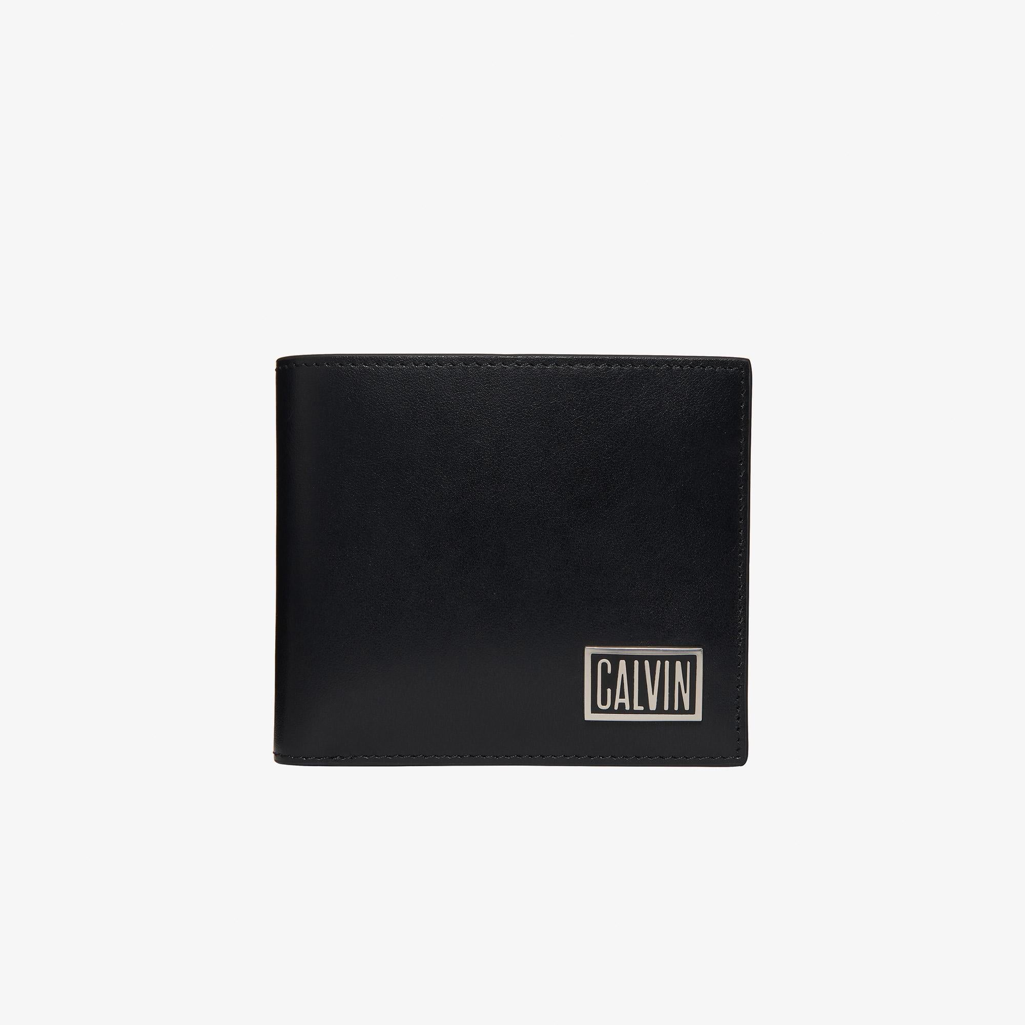 Calvin Klein Graphic Billfold Coin Erkek Siyah Cüzdan