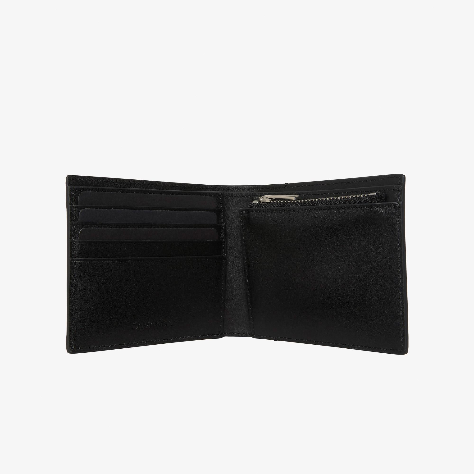 Calvin Klein Graphic Billfold Coin Erkek Siyah Cüzdan