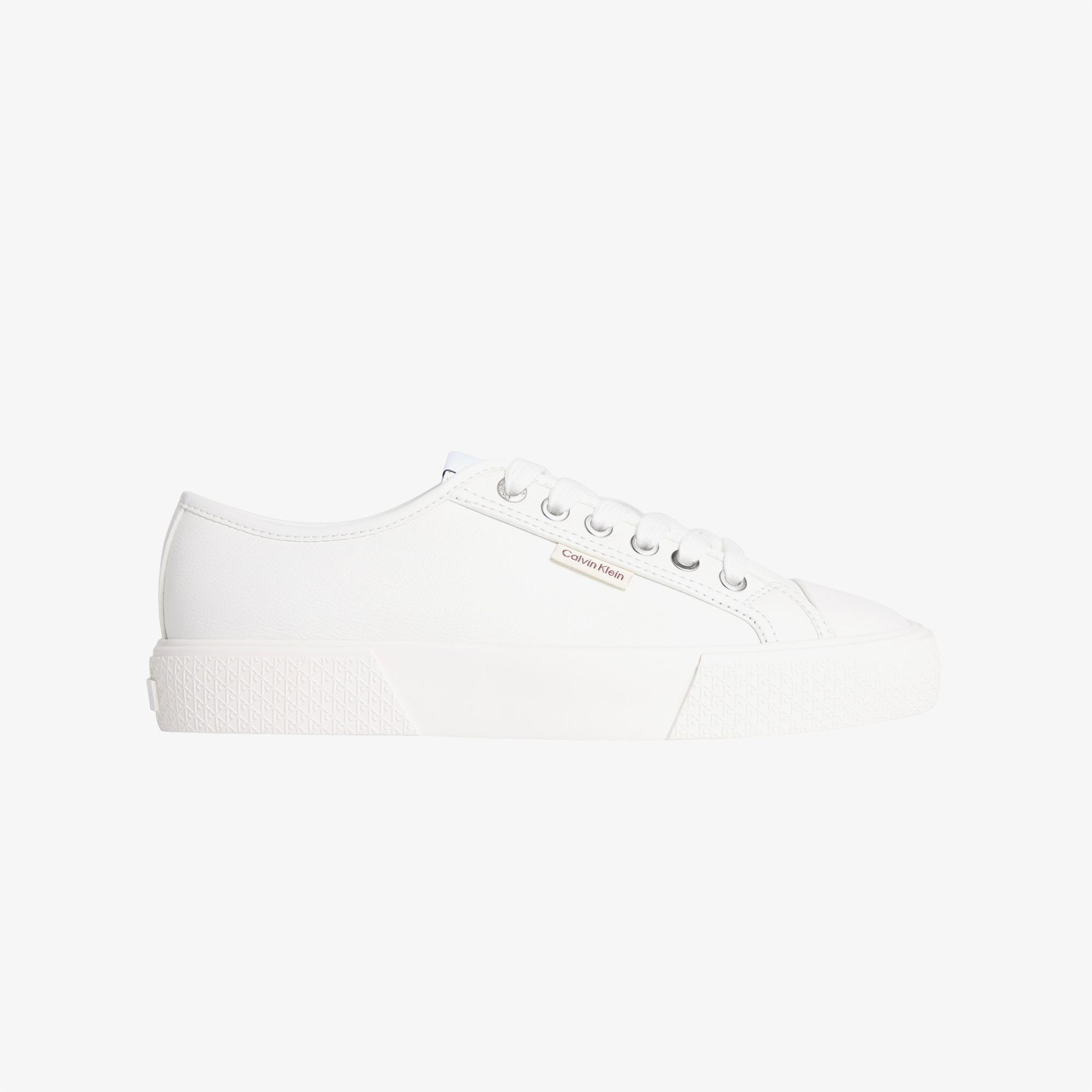 Calvin Klein Vulc Lace Up Low Kadın Beyaz Sneaker
